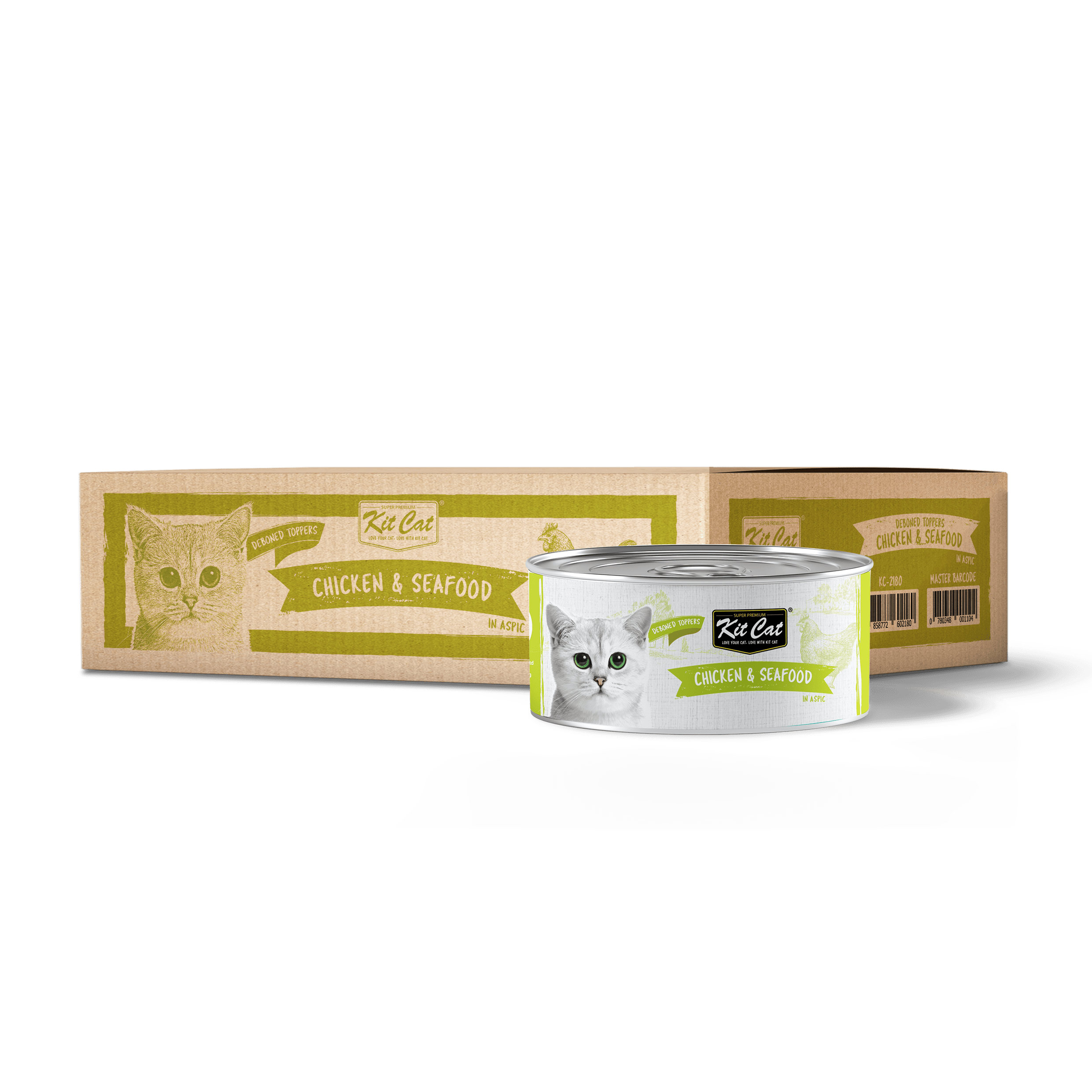 Kit Cat Deboned Chicken & Seafood Toppers 80g
