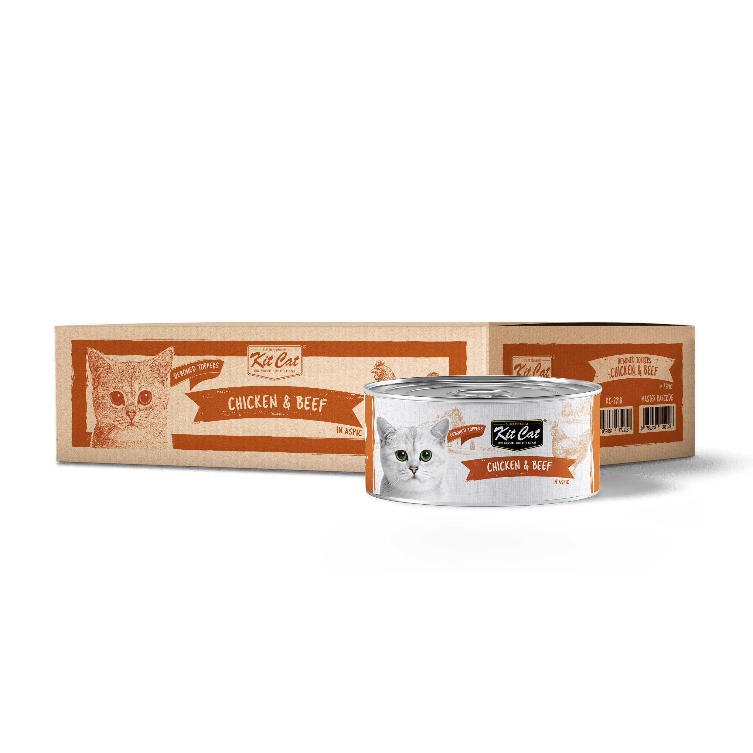 Kit Cat Deboned Chicken & Beef Toppers 80g