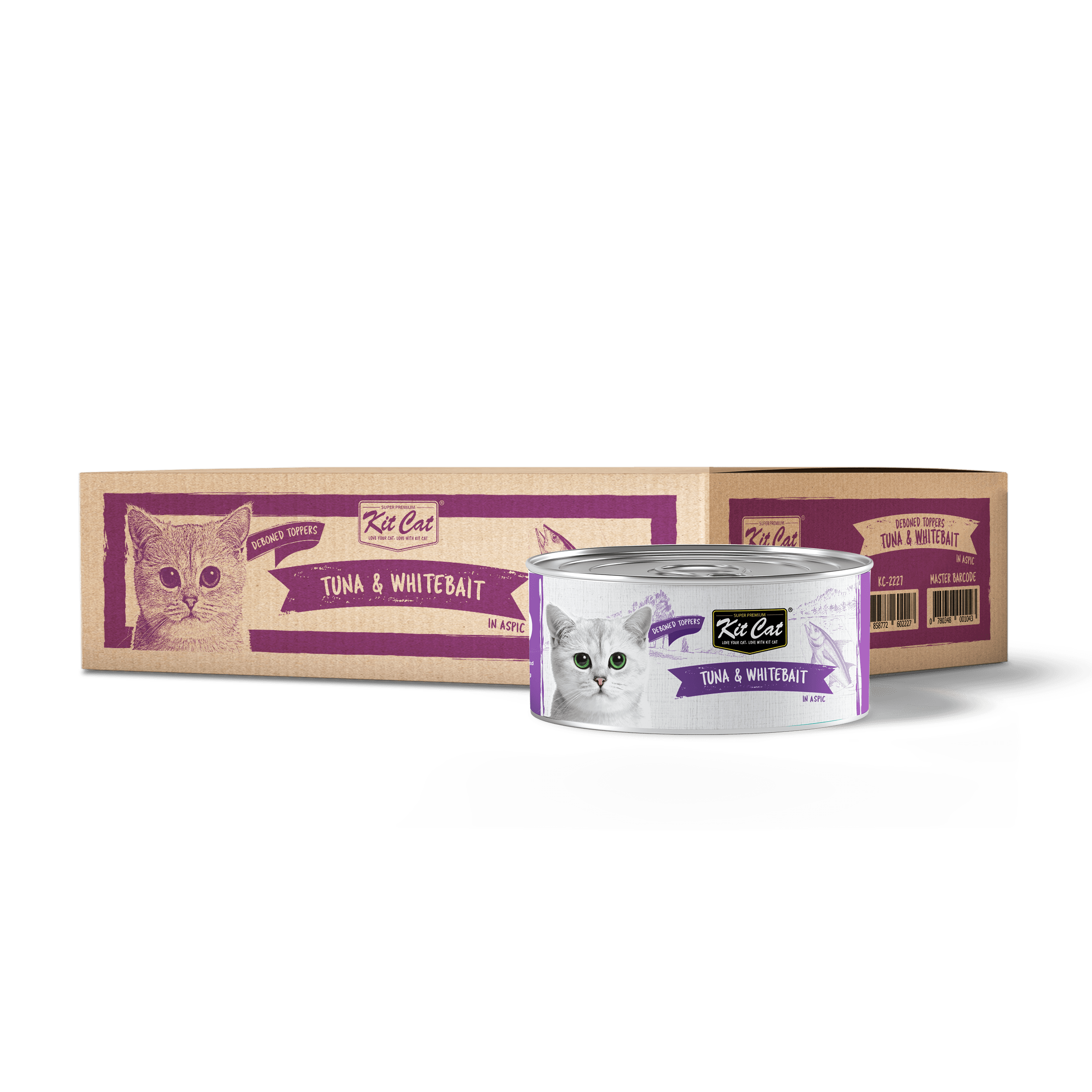 Kit Cat Deboned Tuna & Whitebait Toppers 80g