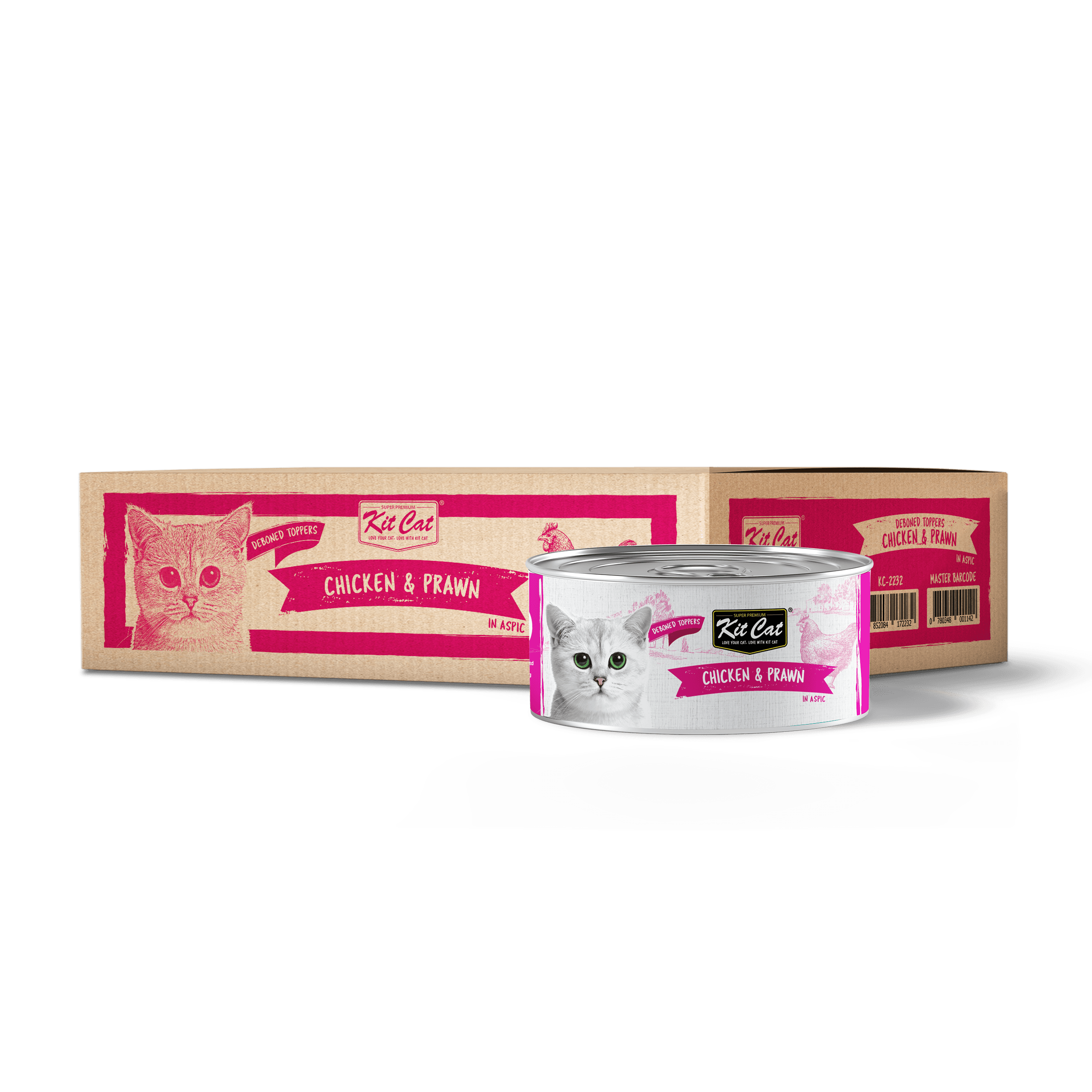 Kit Cat Deboned Chicken & Prawn Toppers 80g