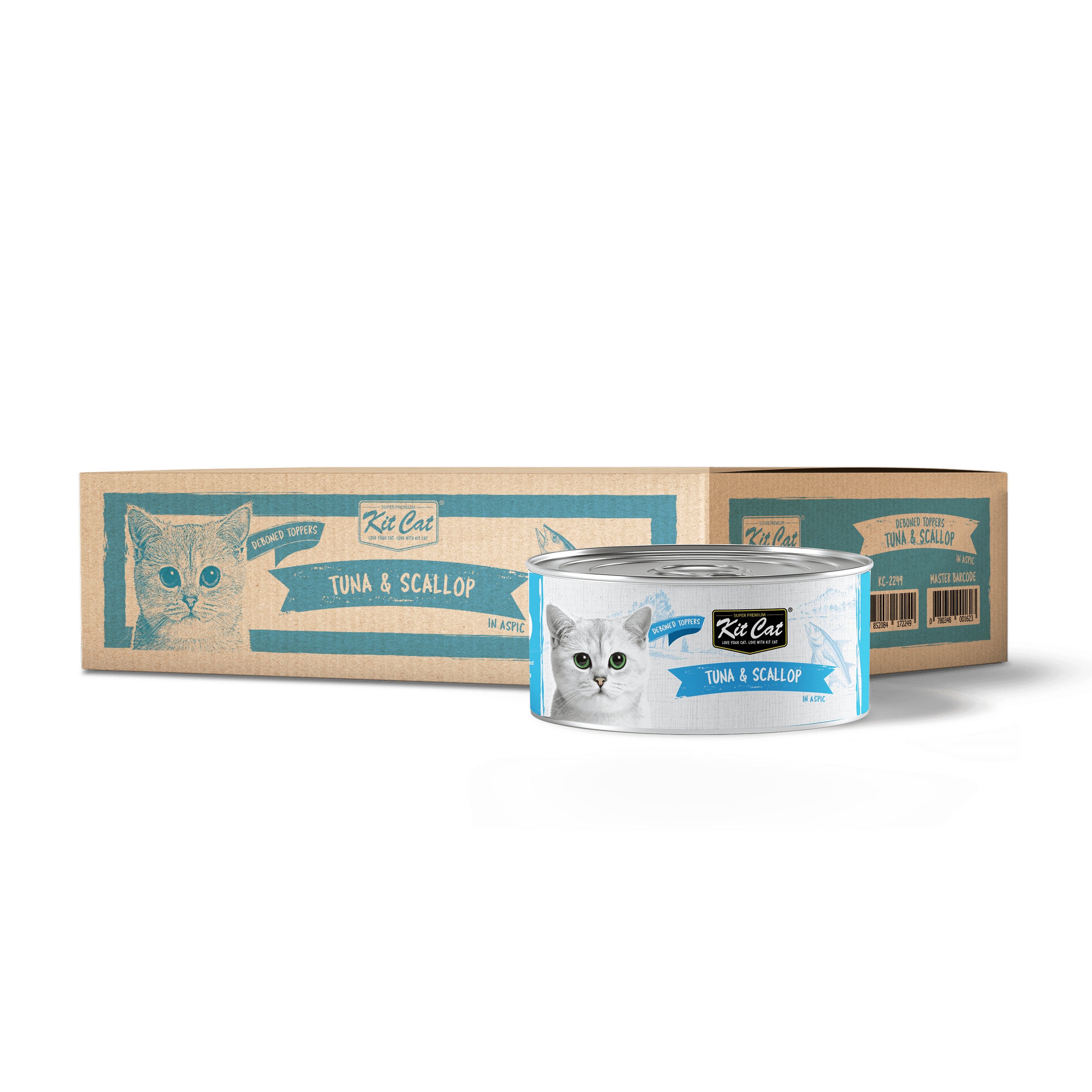 Kit Cat Deboned Tuna & Scallop Toppers 80g