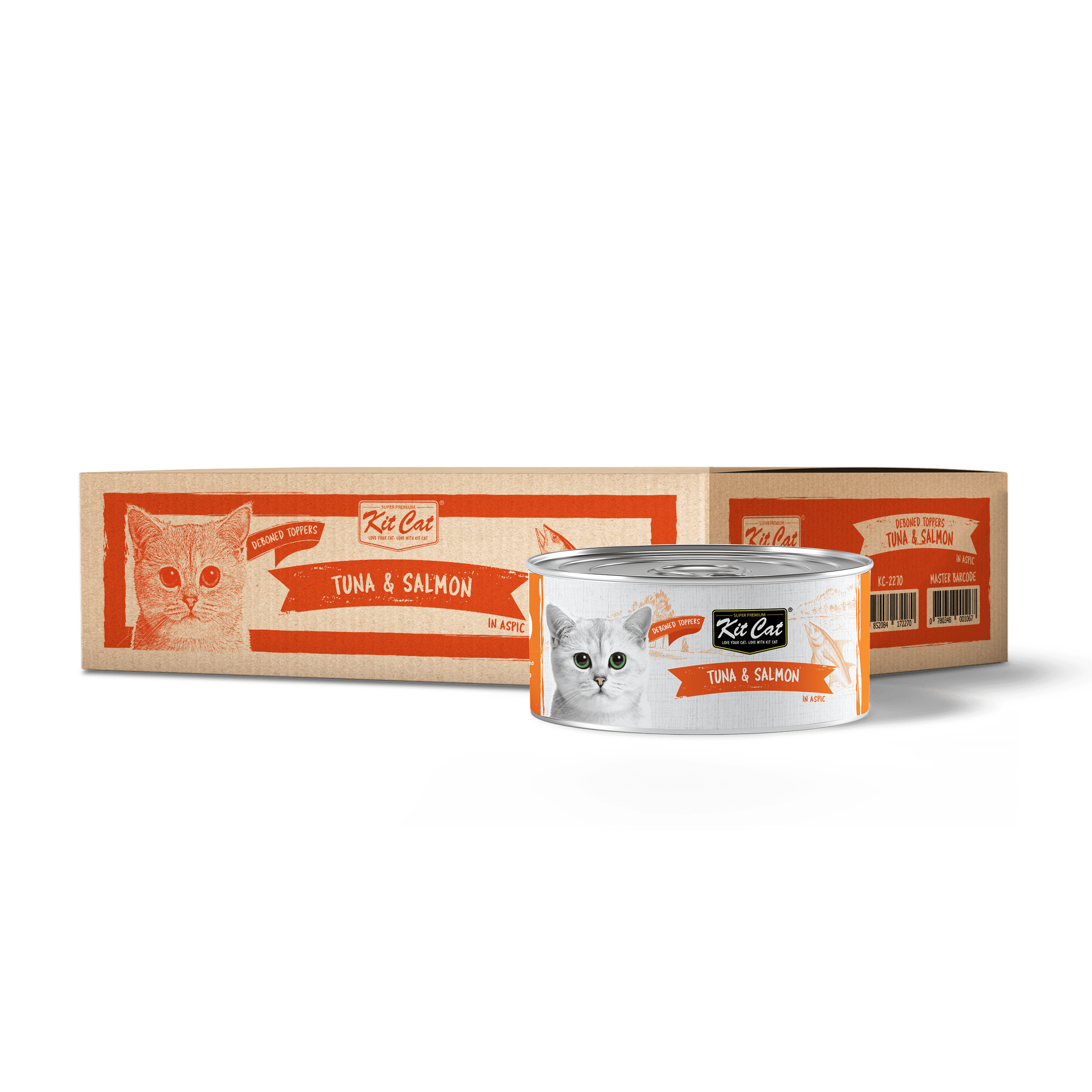Kit Cat Deboned Tuna & Salmon Toppers 80g