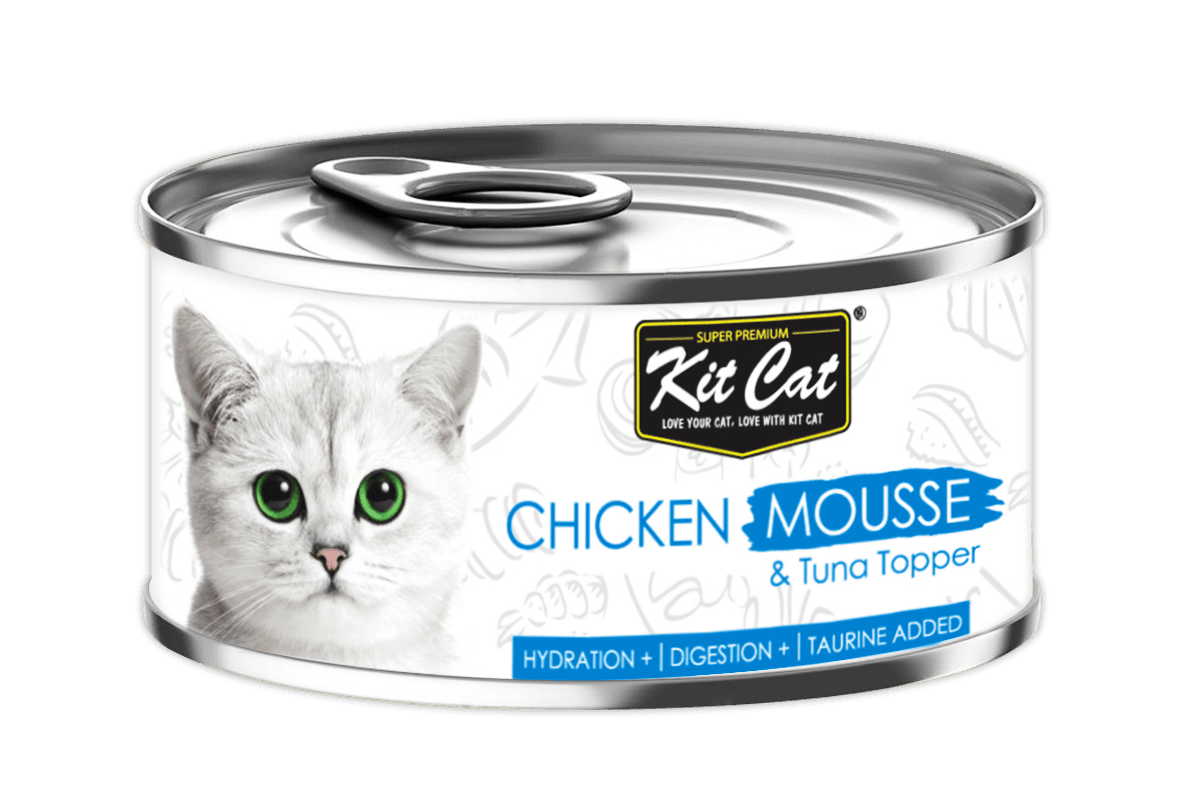 Kit Cat Chicken Mousse & Tuna Toppers 80g