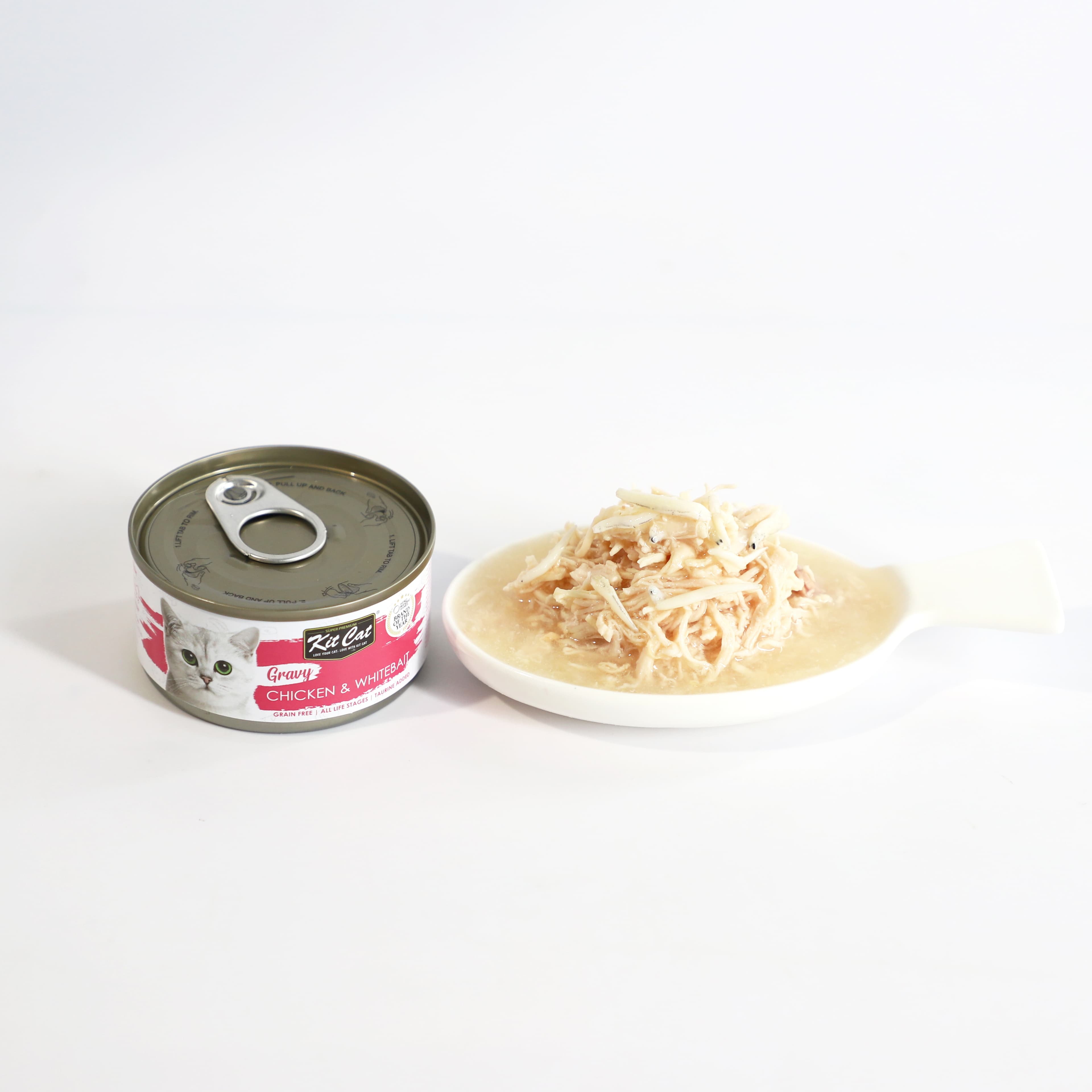 Kit Cat Gravy Chicken & Whitebait 70g