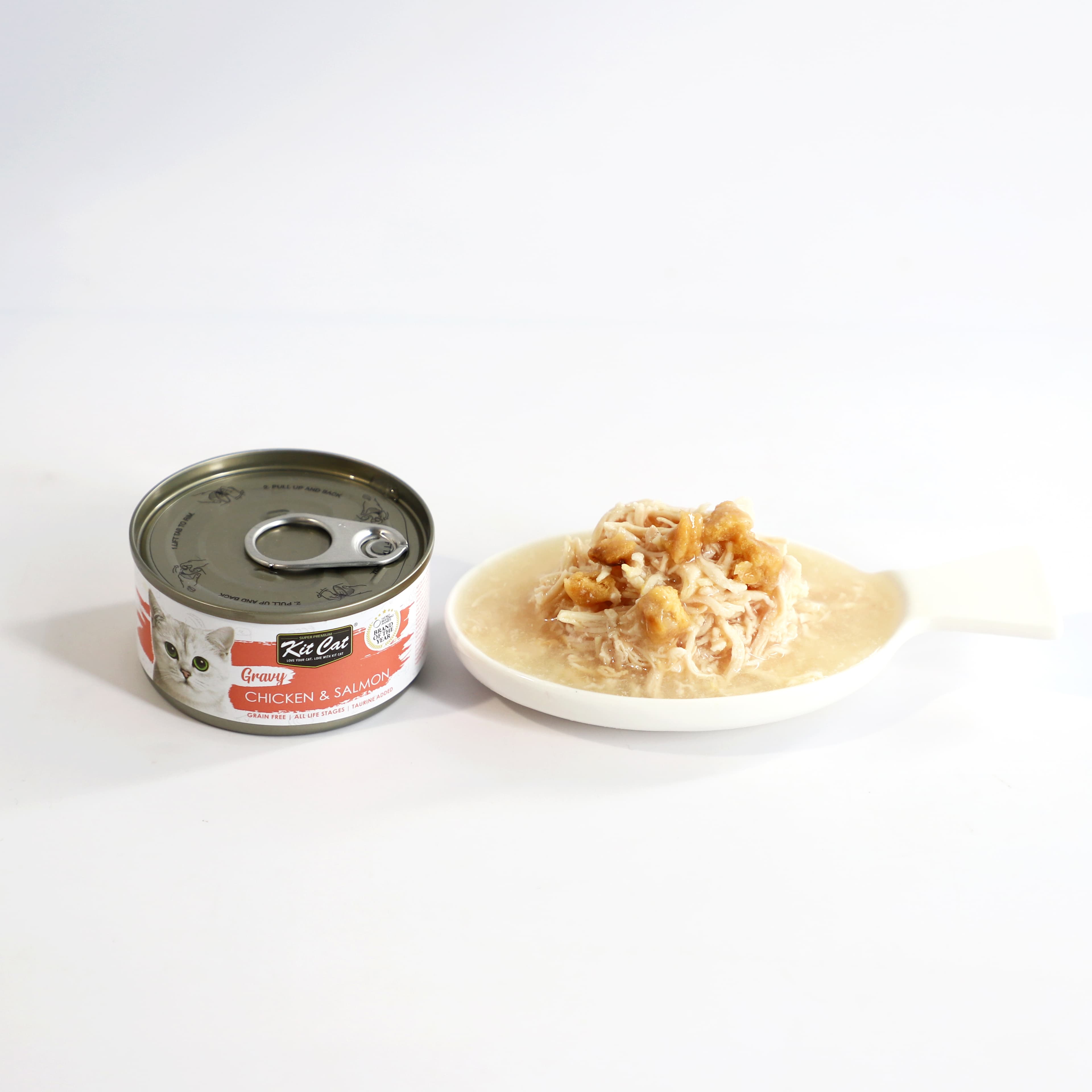 Kit Cat Gravy Chicken & Salmon 70g