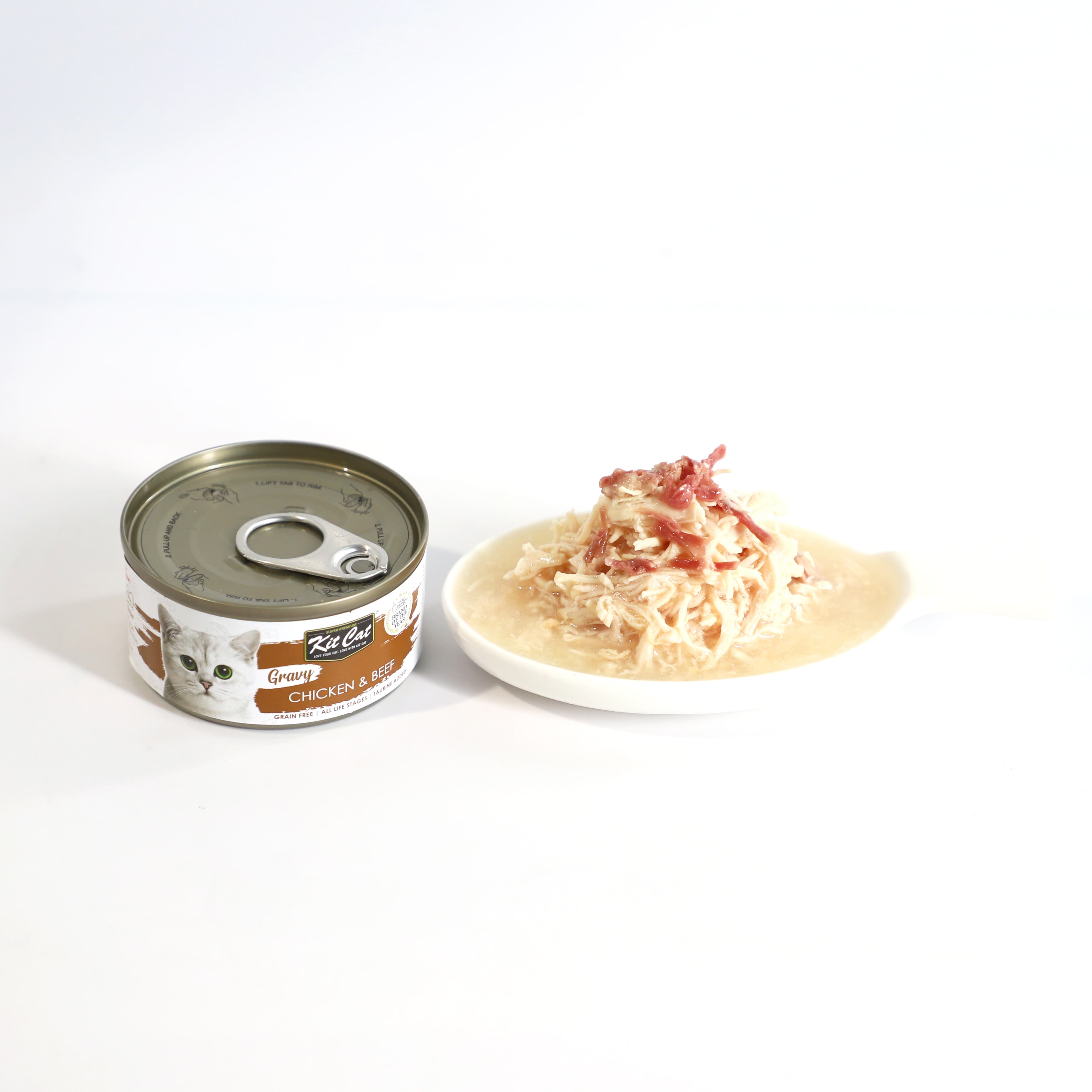 Kit Cat Gravy Chicken & Beef 70g