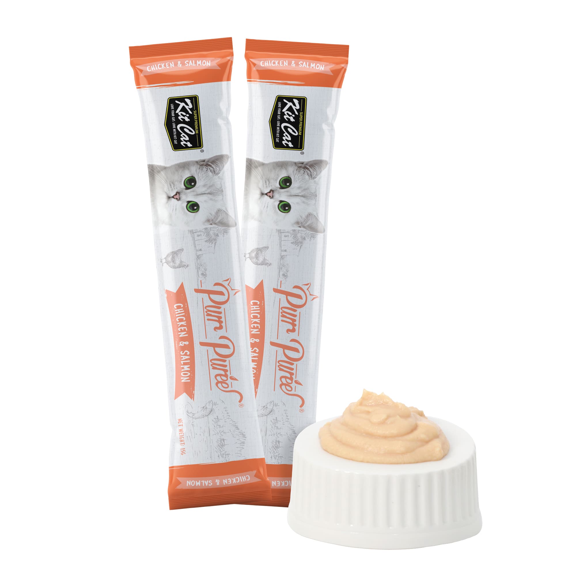 Kit Cat Purr Puree Chicken & Salmon 5x15g