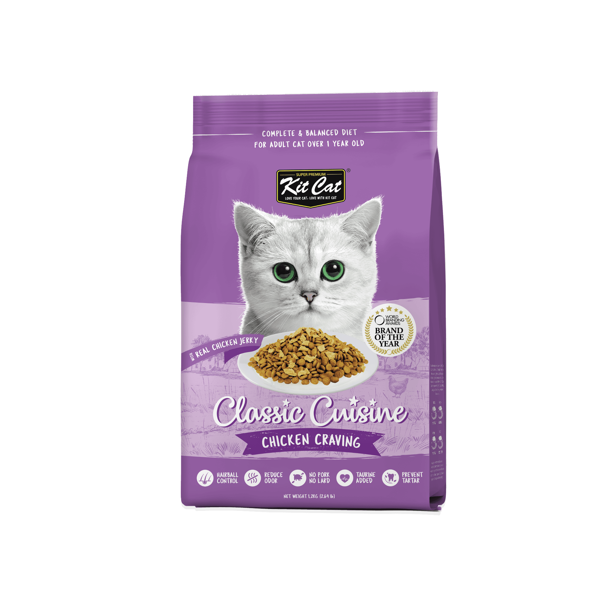 Kit Cat Premium Cat Food Chicken Cuisine 1.2kg
