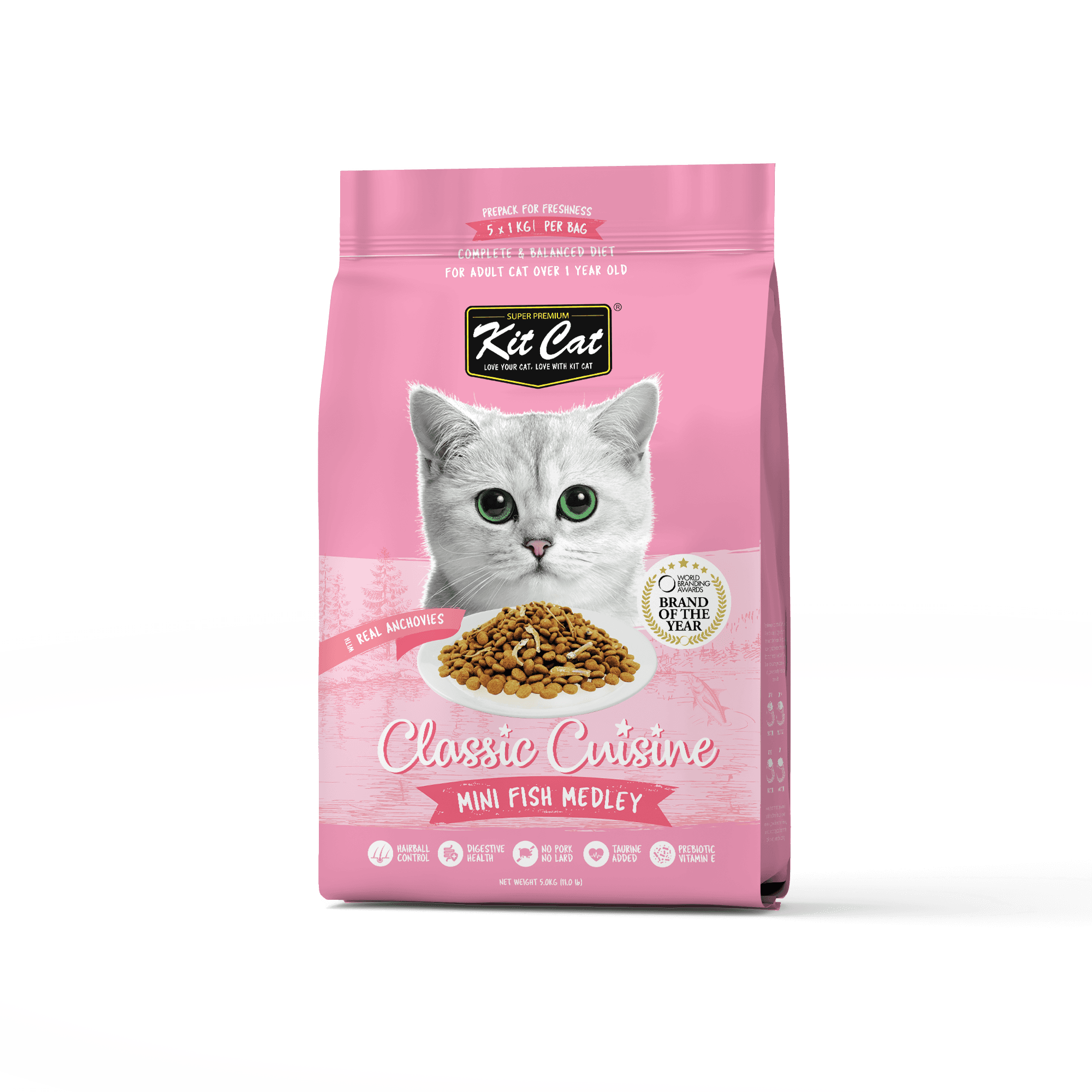 Kit Cat Premium Cat Food Mini Fish Medley 5kg