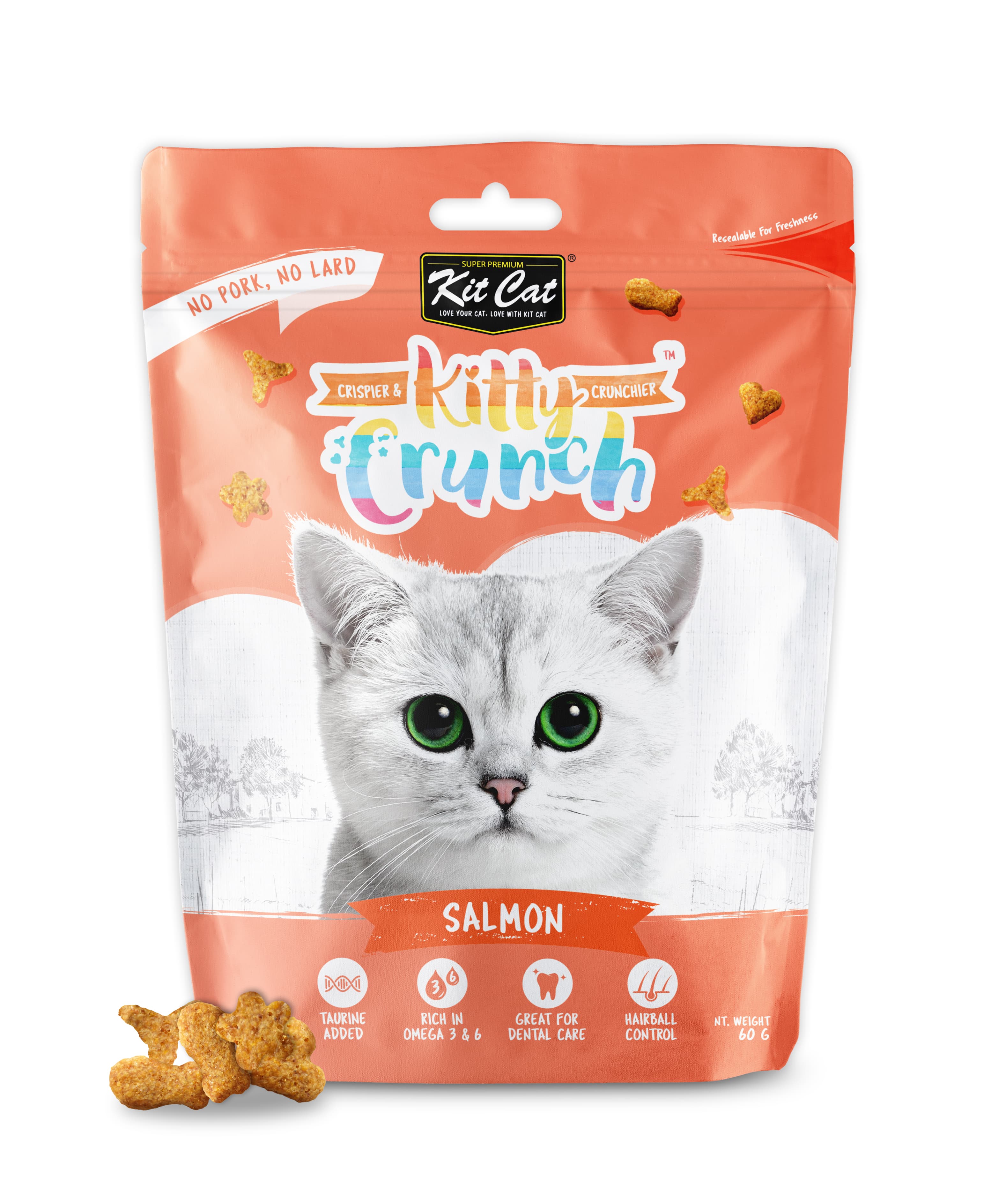 Kit Cat KittyCrunch Cat Bites (Salmon) 60g