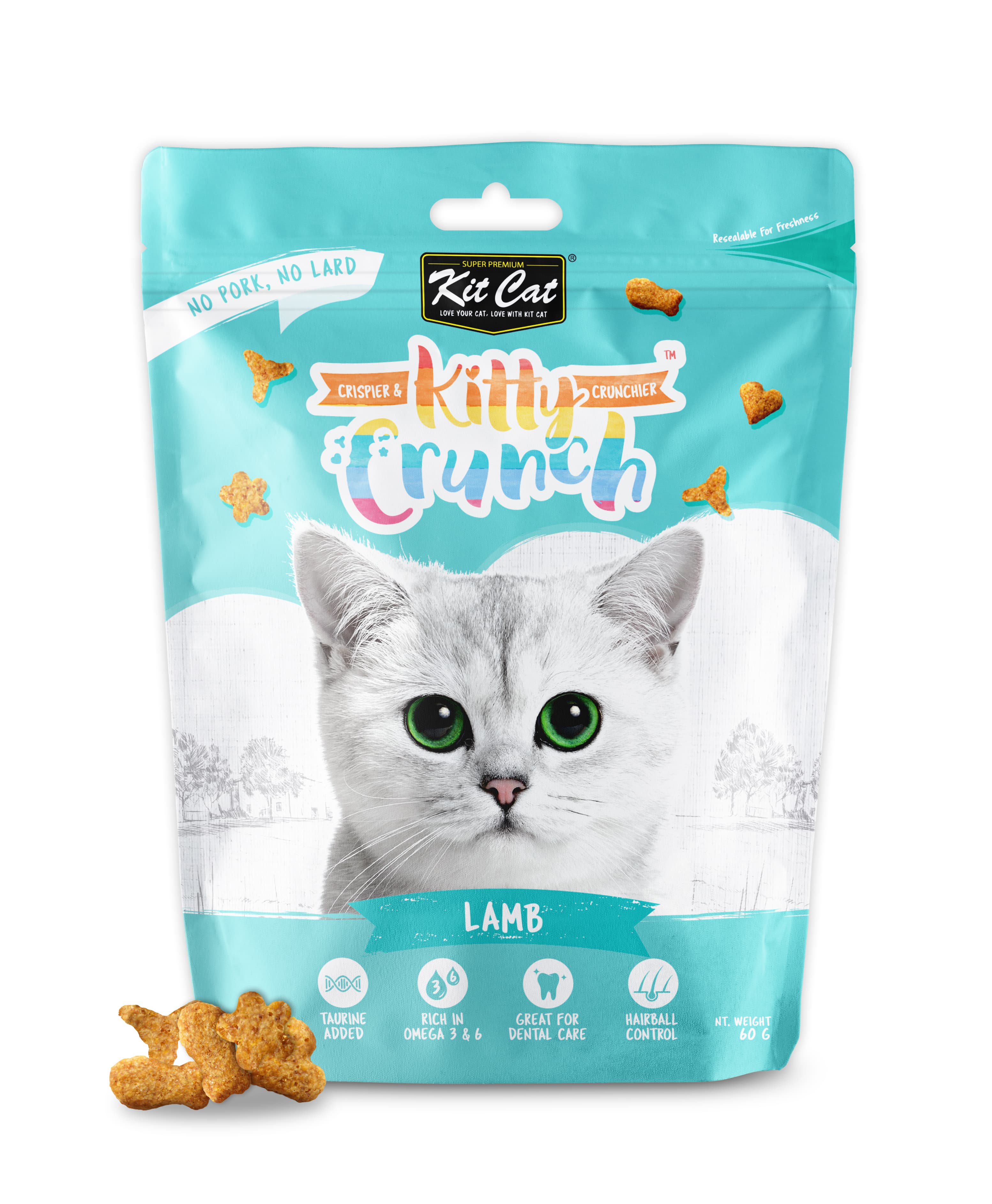 Kit Cat KittyCrunch Cat Bites (Lamb) 60g