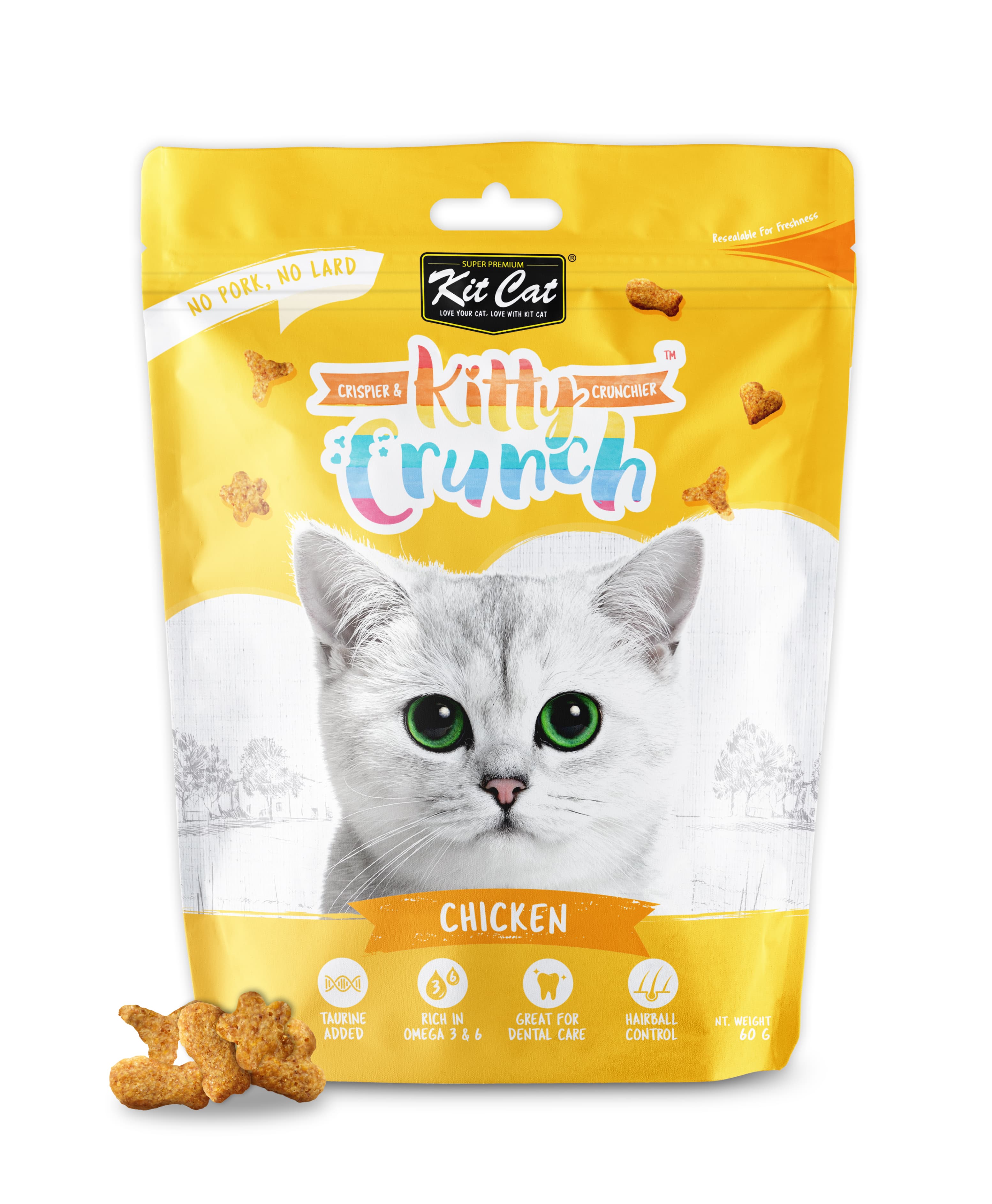 Kit Cat KittyCrunch Cat Bites (Chicken) 60g
