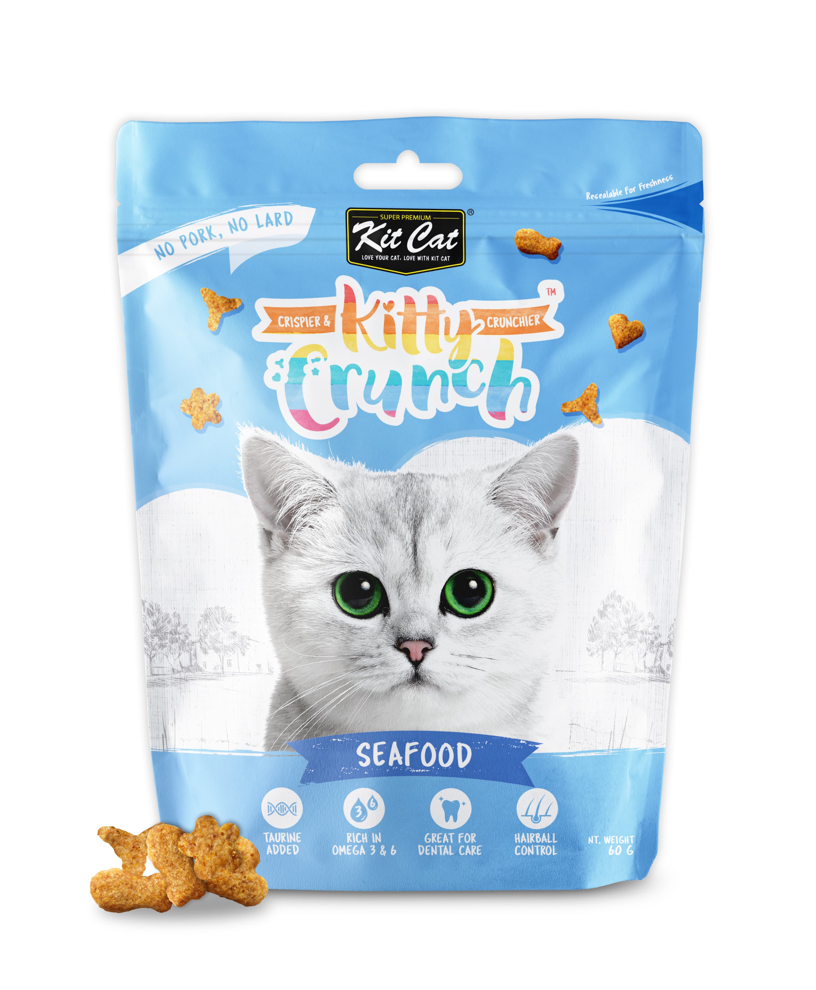 Kit Cat KittyCrunch Cat Bites (Seafood) 60g