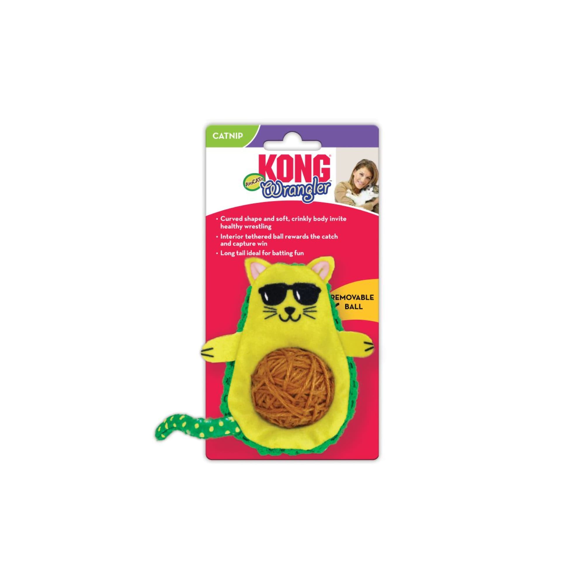 KONG Wrangler AvoCATo (One Size), 1pcs