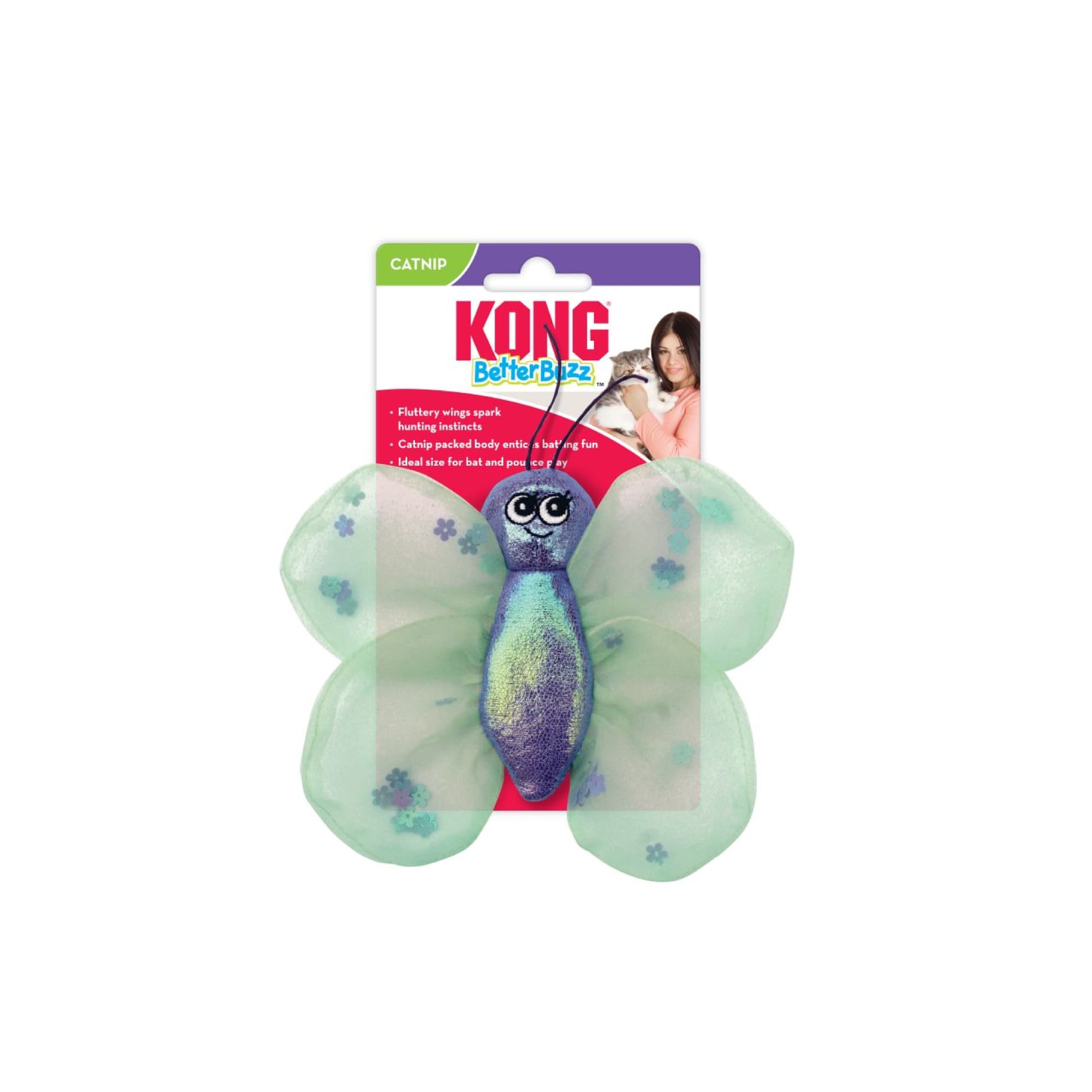 KONG Better Buzz Butterfly (One Size), 1pcs