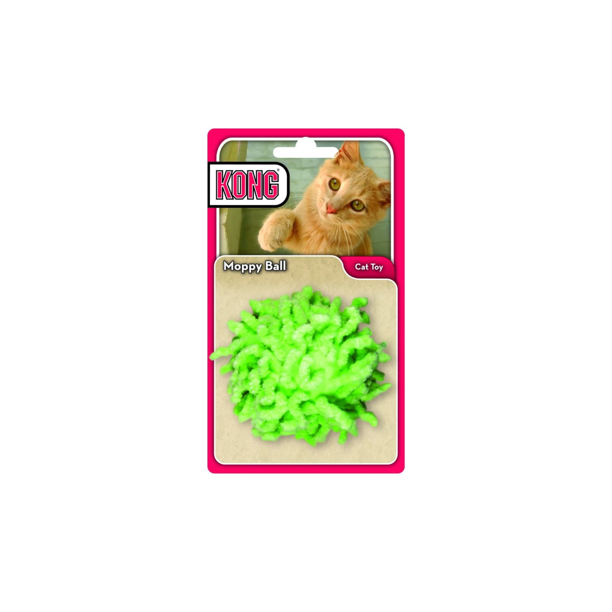 KONG Cat Active Moppy Ball Assorted (One Size), 1pcs