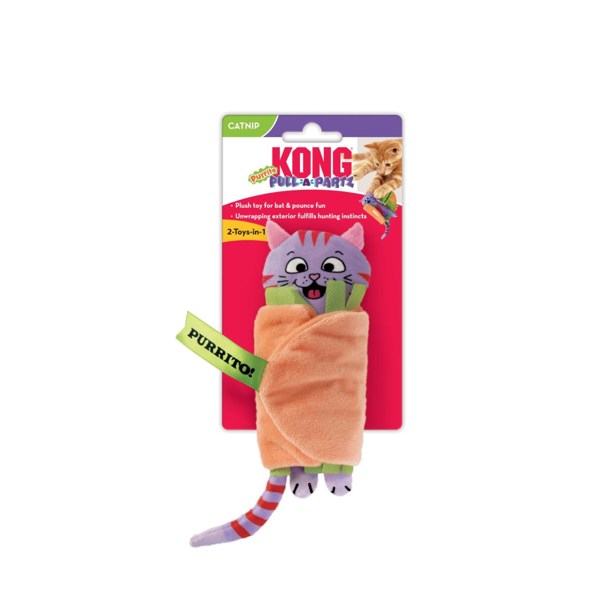 KONG Pull-A-Partz Purrito (One Size), 1pcs