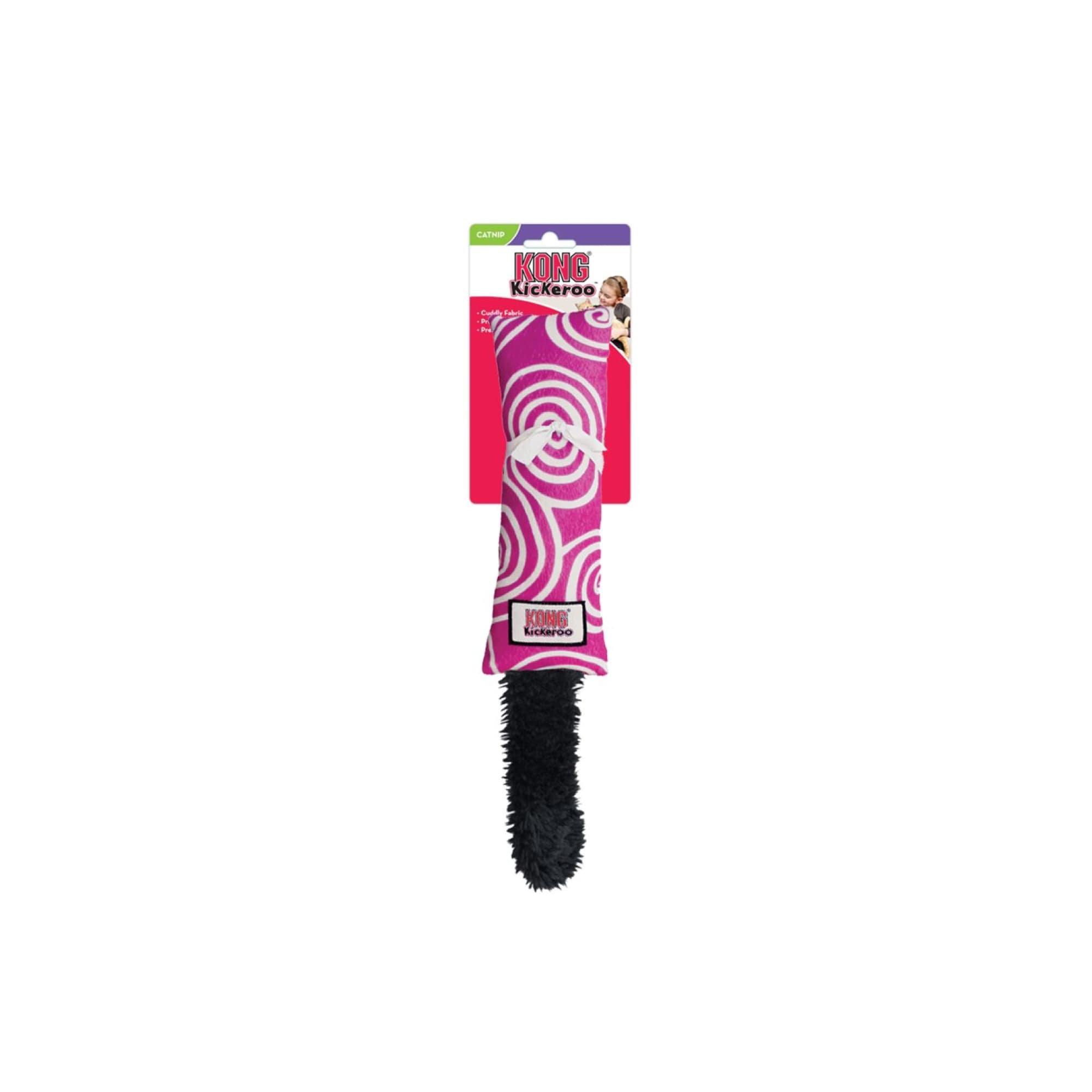 KONG Kickeroo Swirl Assorted (One Size), 1pcs