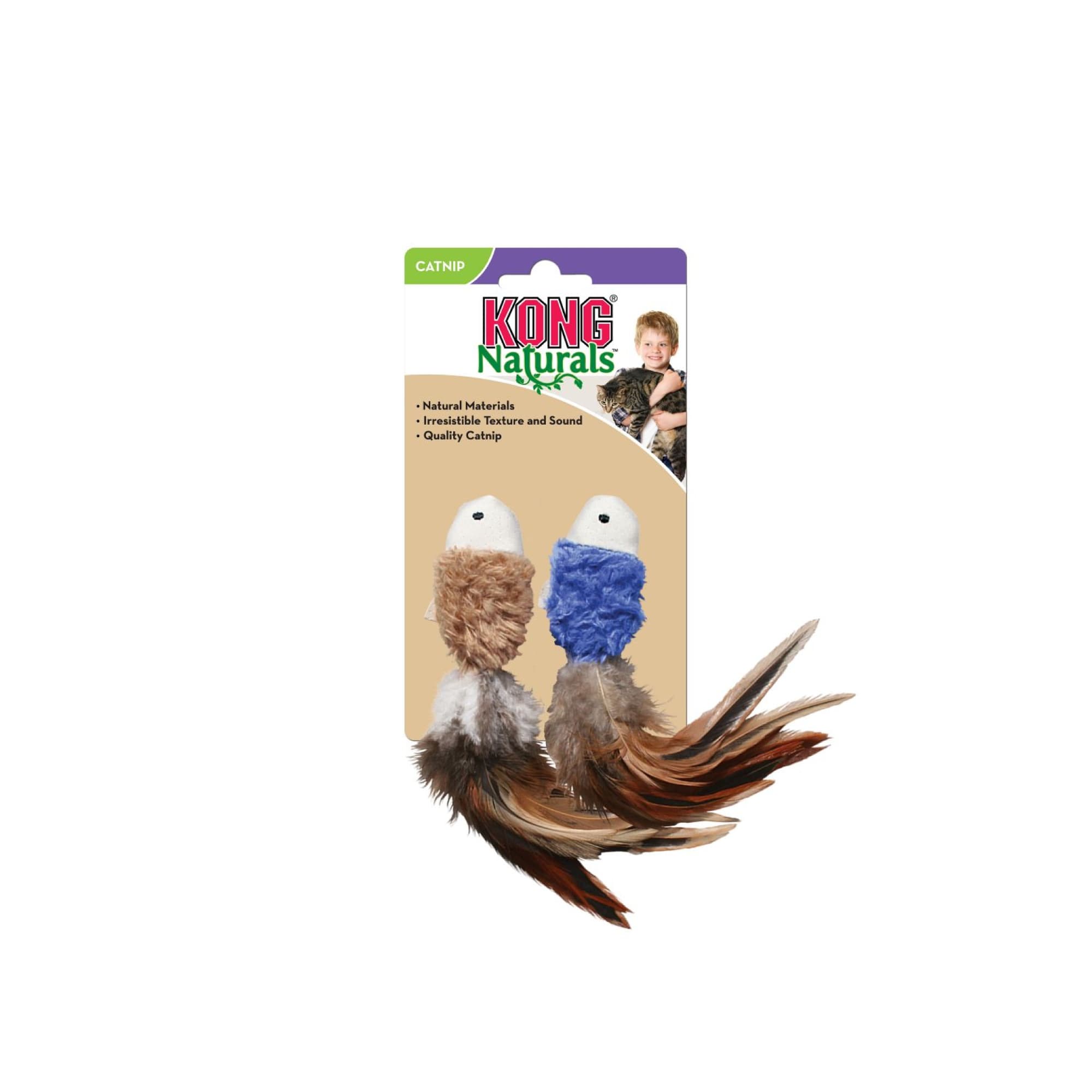 KONG Naturals Crinkle Fish Assorted (One Size), 2pcs