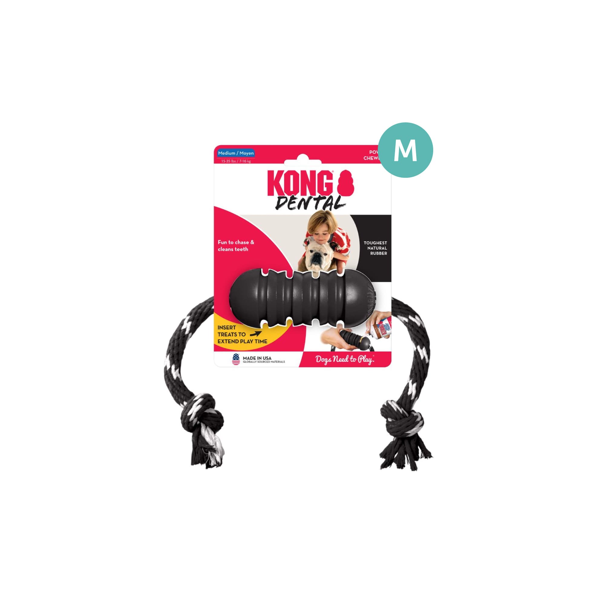 KONG Extreme Dental w/Rope (Medium), 1pcs