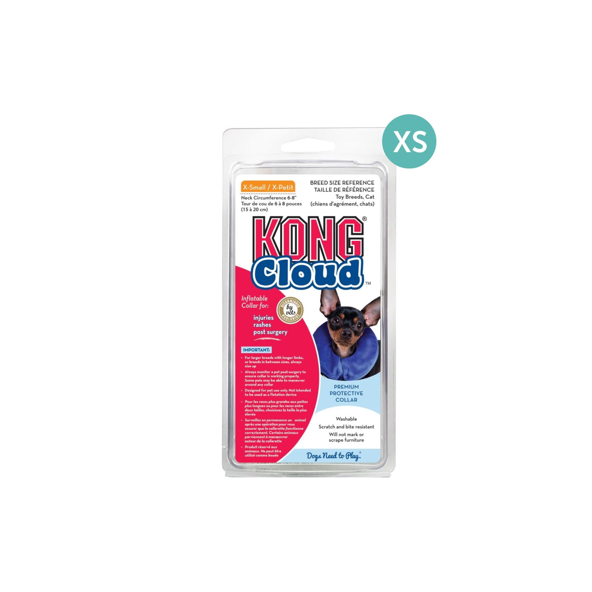 KONG E-Collar Cloud (XSmall), 1pcs