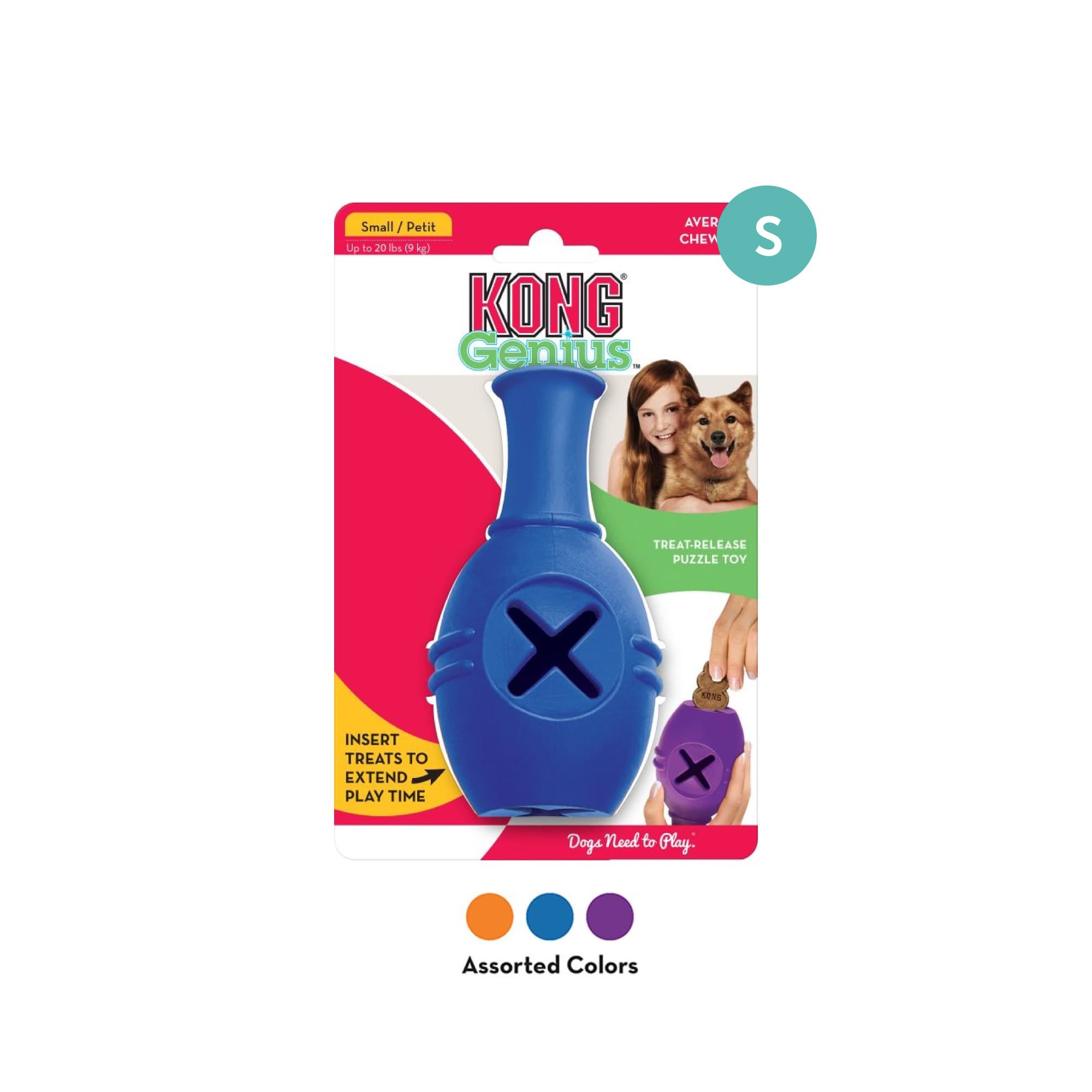 KONG Genius™ Leo Assorted Sm Leo Assorted (Small), 1pcs