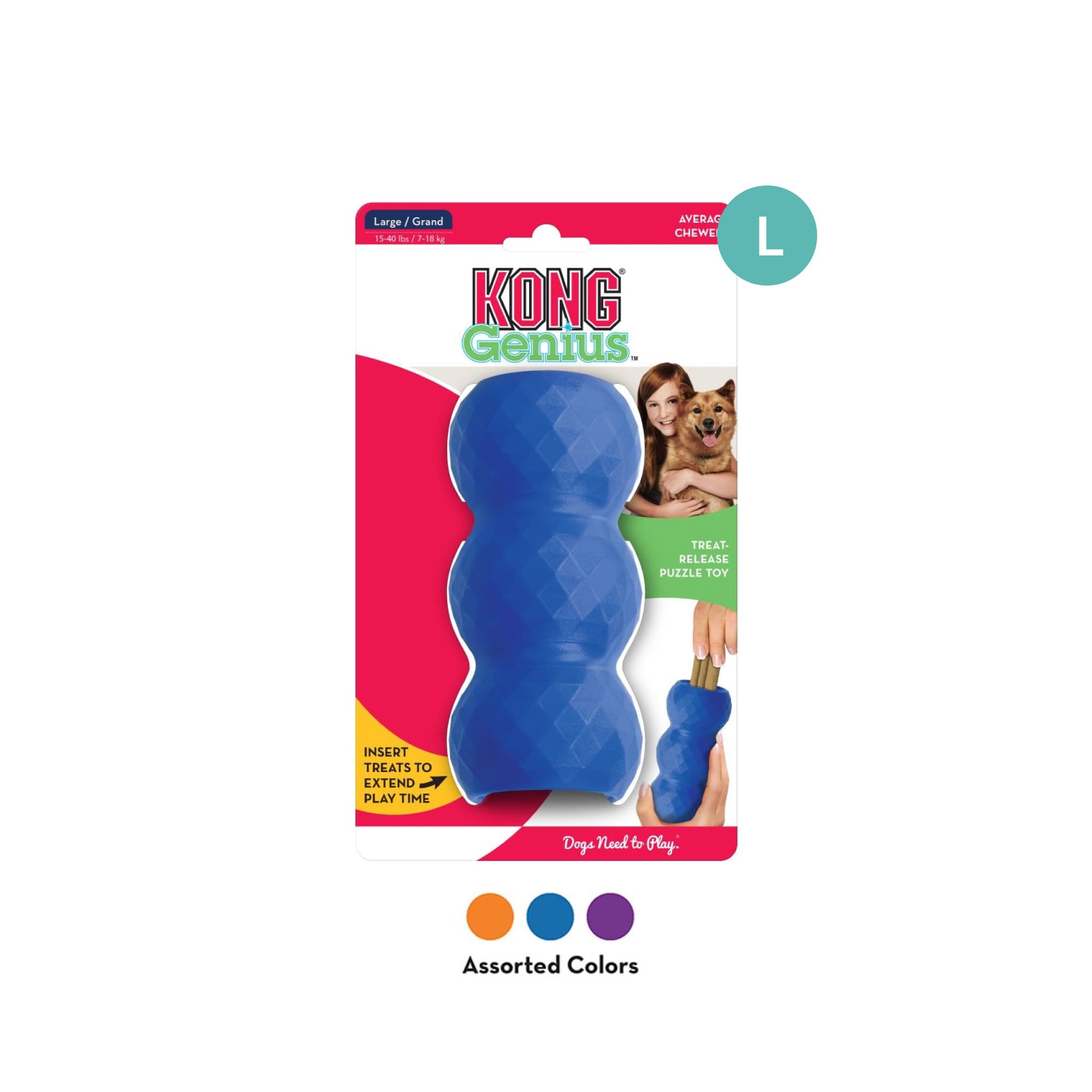 KONG Genius™ Mike Assorted Lg Mike Assorted (Large), 1pcs
