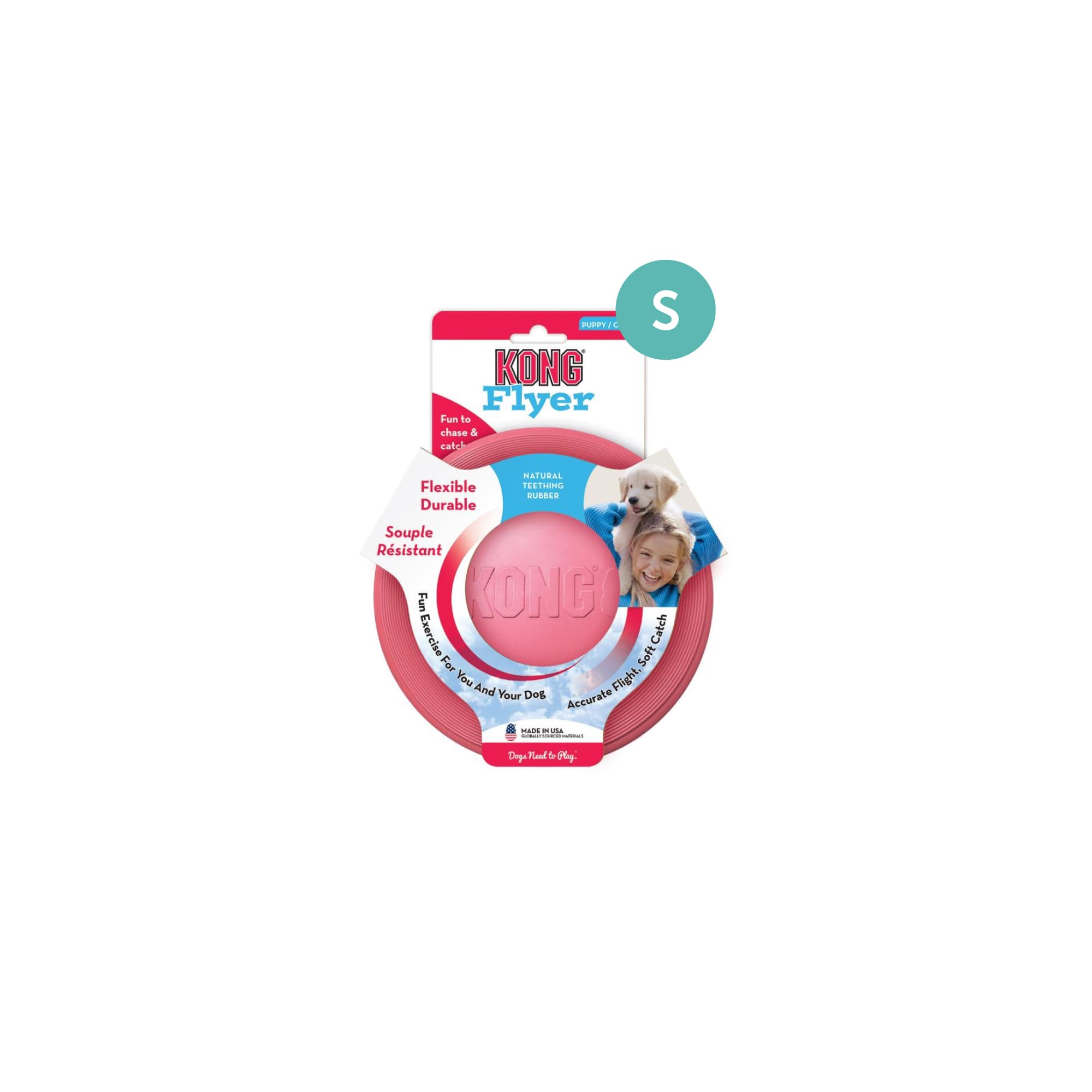 KONG Puppy Flyer (Small), 1pcs