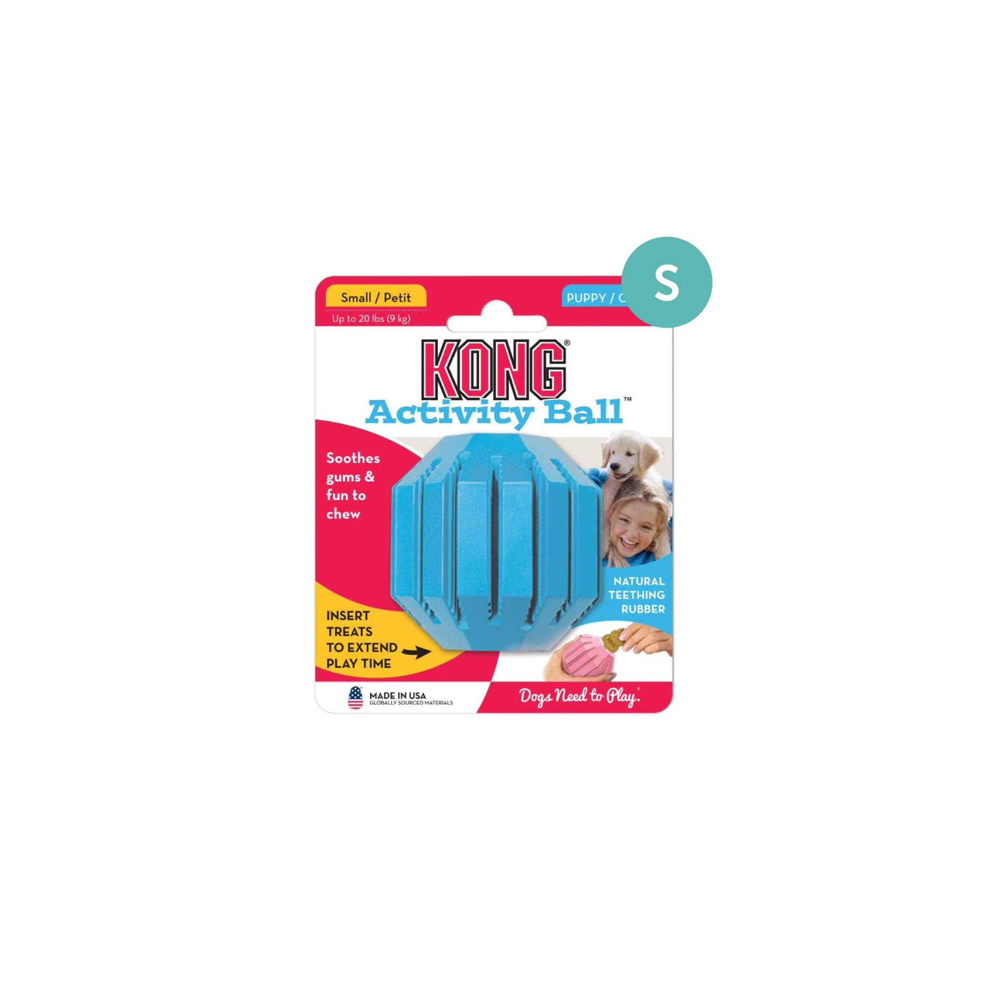 KONG Puppy Activity Ball (Small), 1pcs