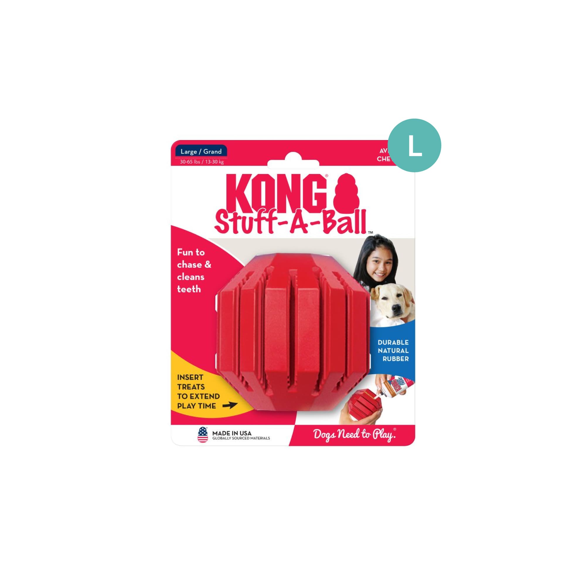 KONG Classic Stuff-A-Ball (Large), 1pcs