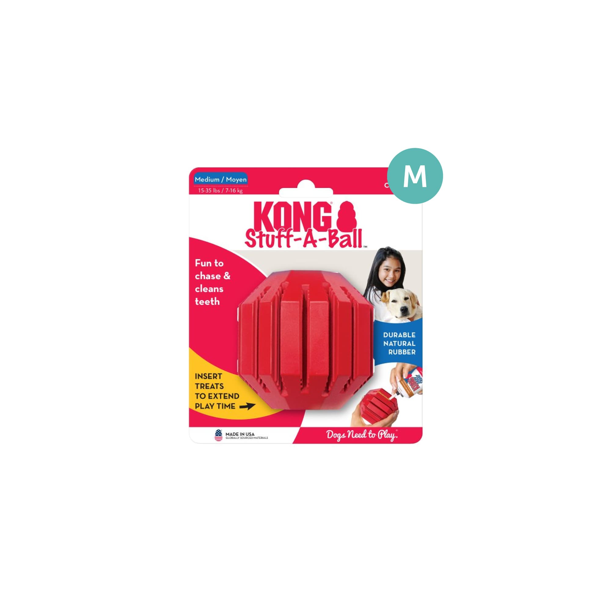 KONG Classic Stuff-A-Ball (Medium), 1pcs