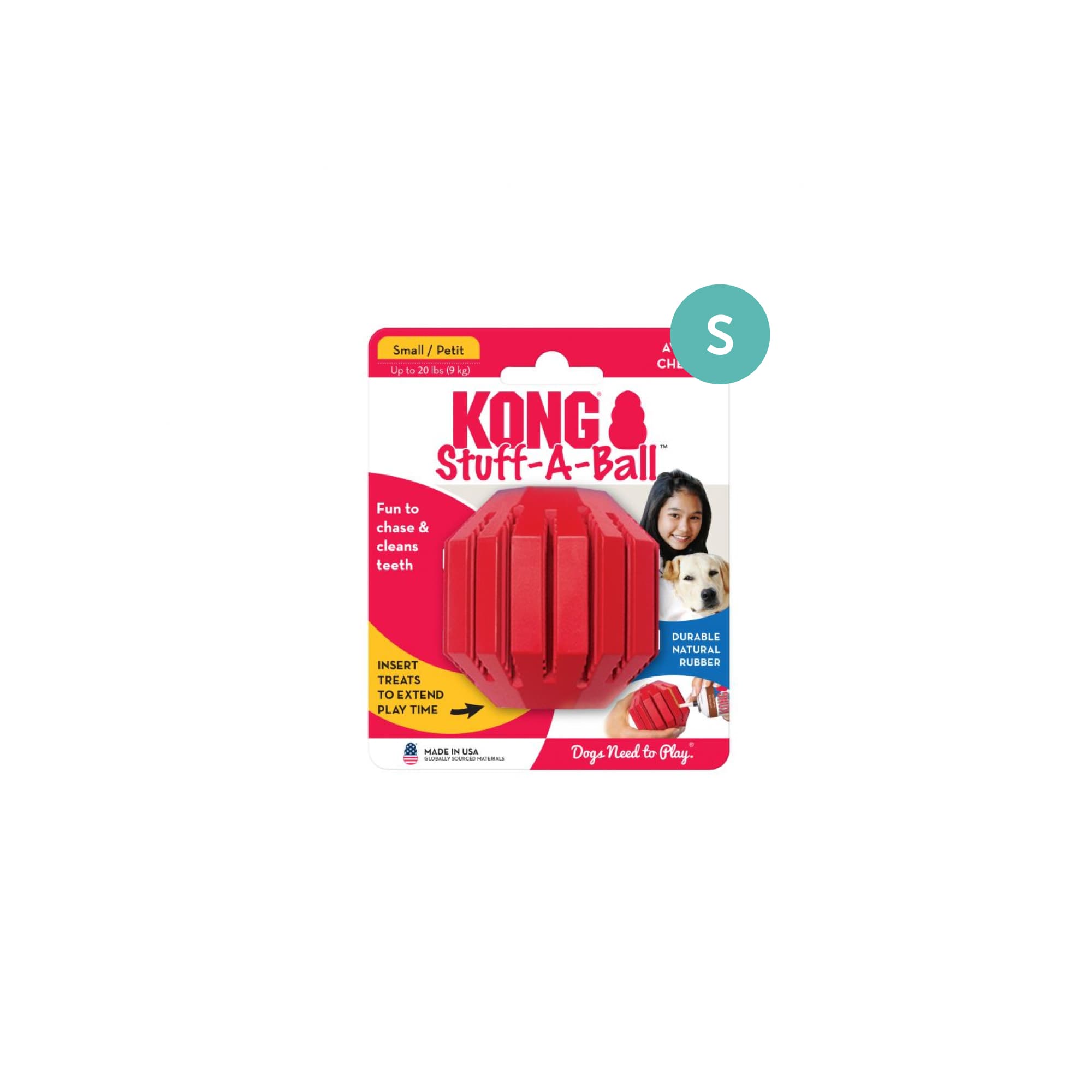 KONG Classic Stuff-A-Ball (Small), 1pcs