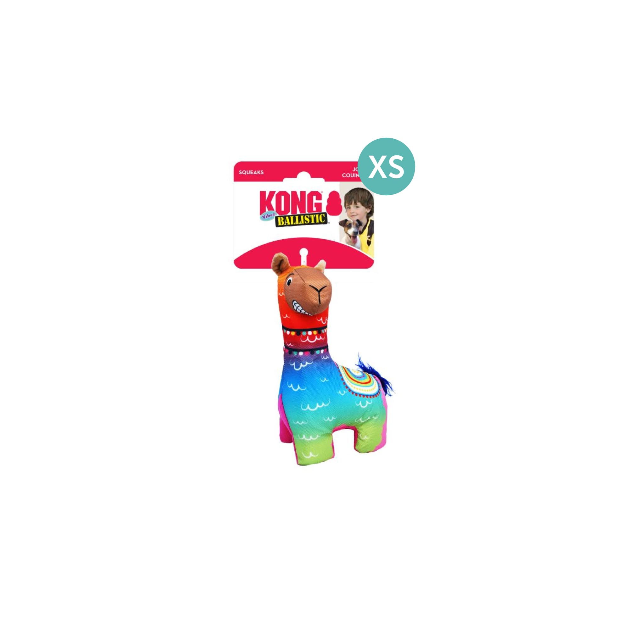 KONG Ballistic Vibez Llamas Assorted (XSmall), 1pcs