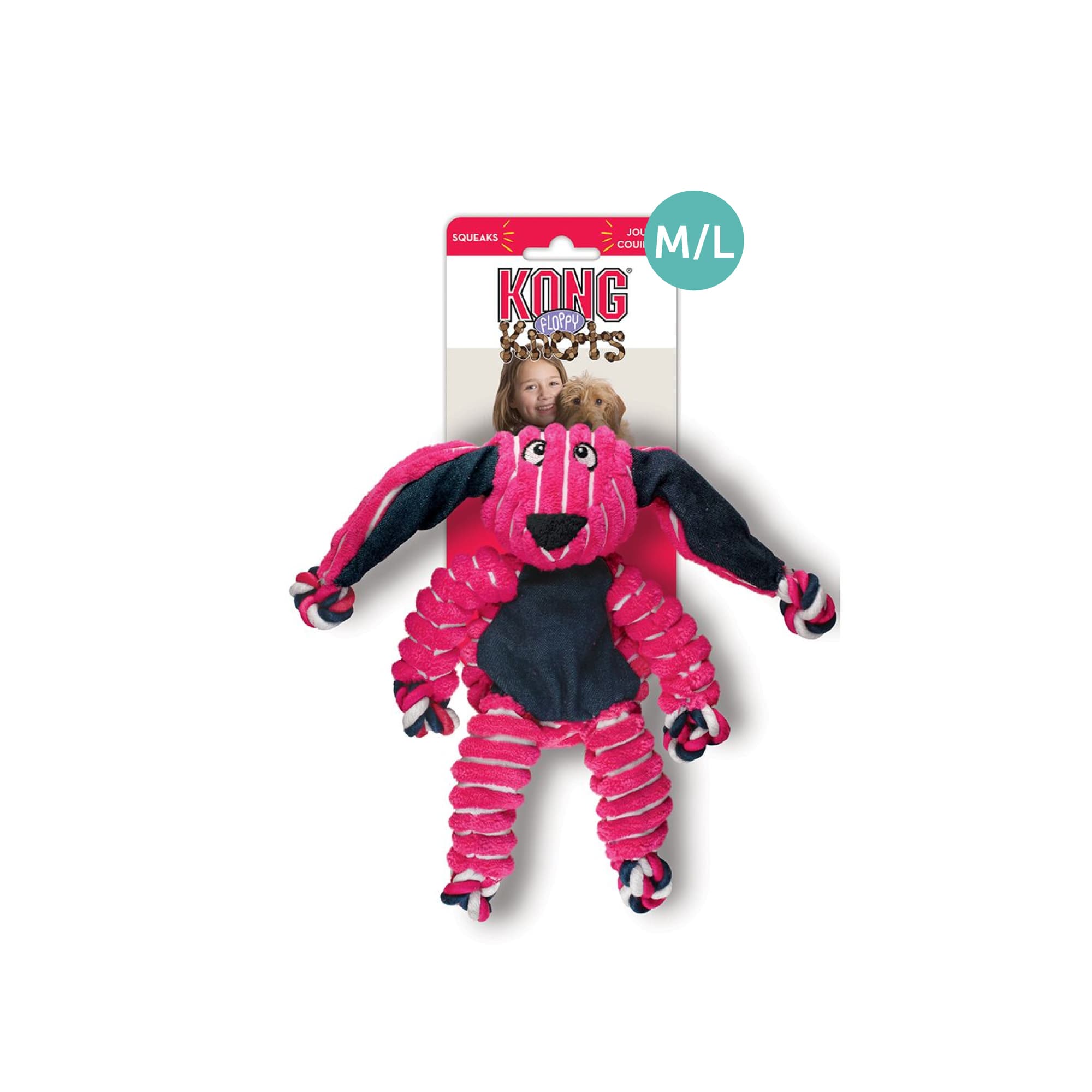 KONG Floppy Knots Bunny (Medium/Large), 1pcs