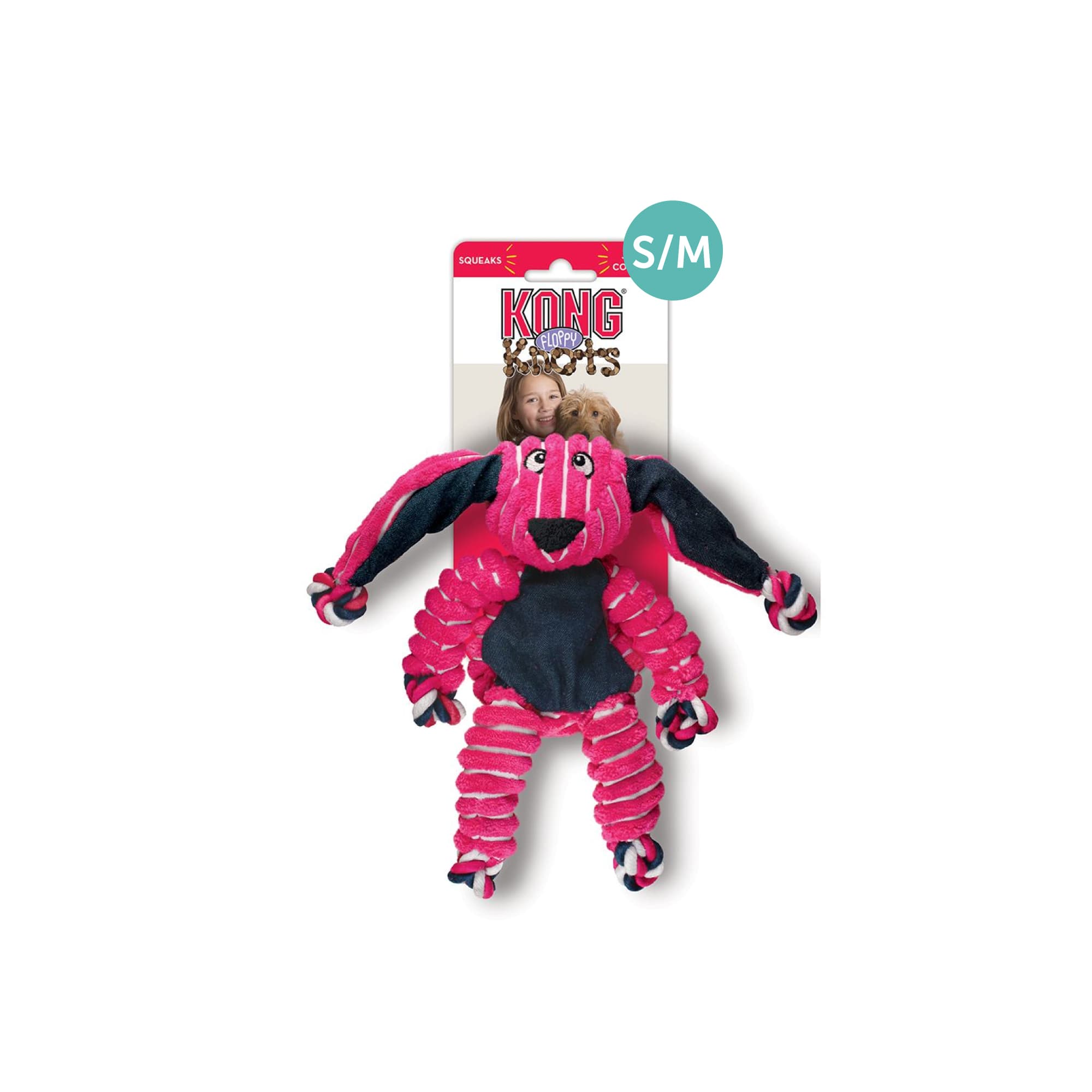 KONG Floppy Knots Bunny (Small/Medium), 1pcs