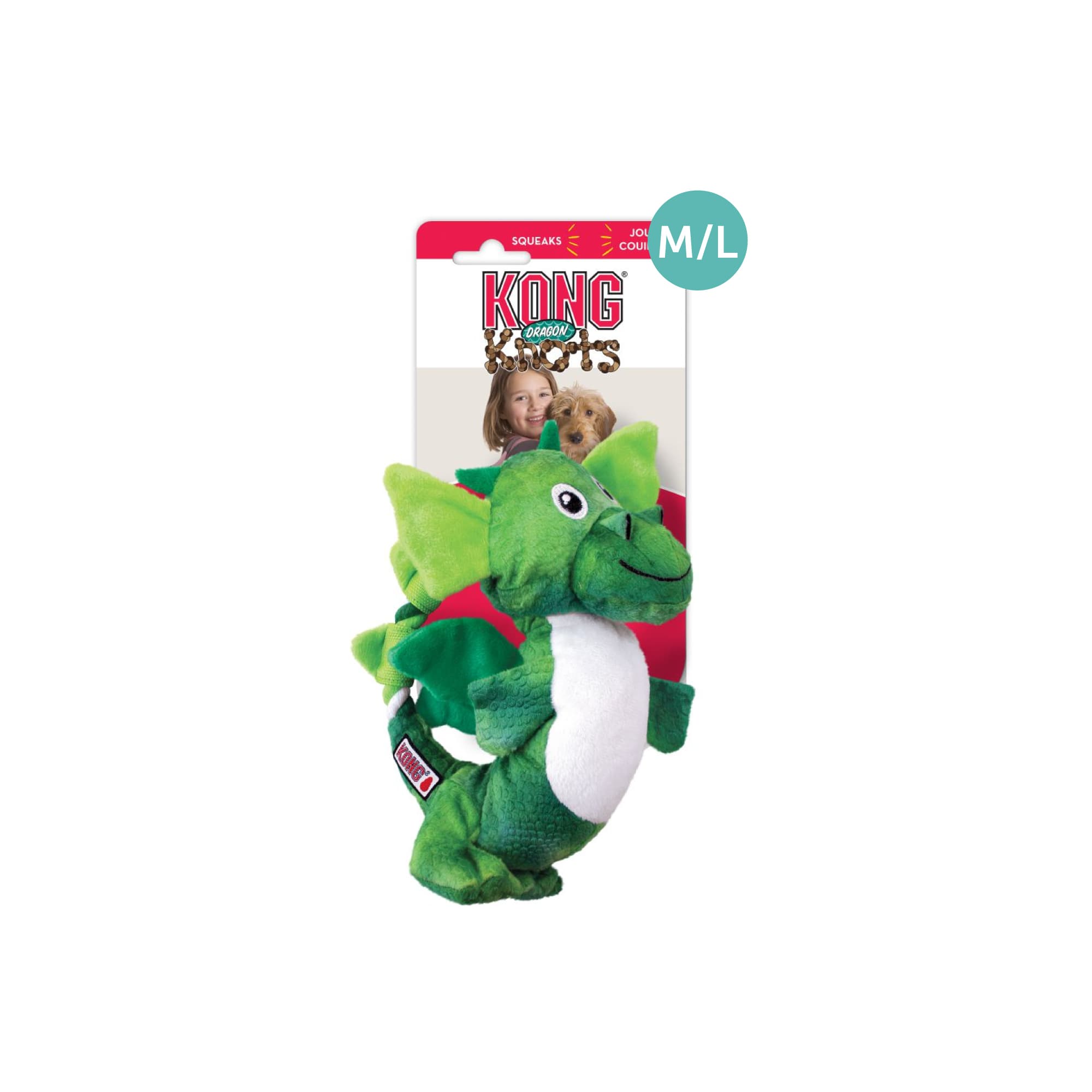 KONG Dragon Knots Assorted (Medium/Large), 1pcs