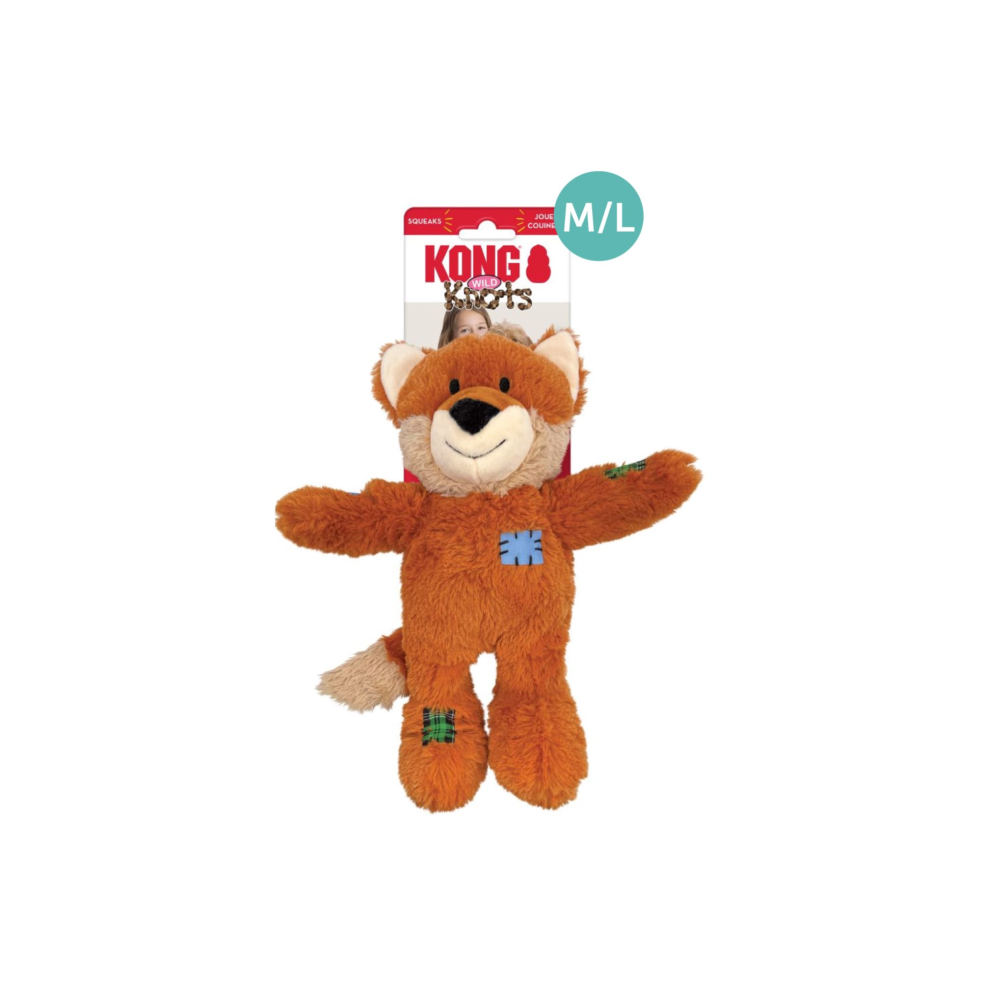 KONG Wild Knots Fox (Medium/Large), 1pcs