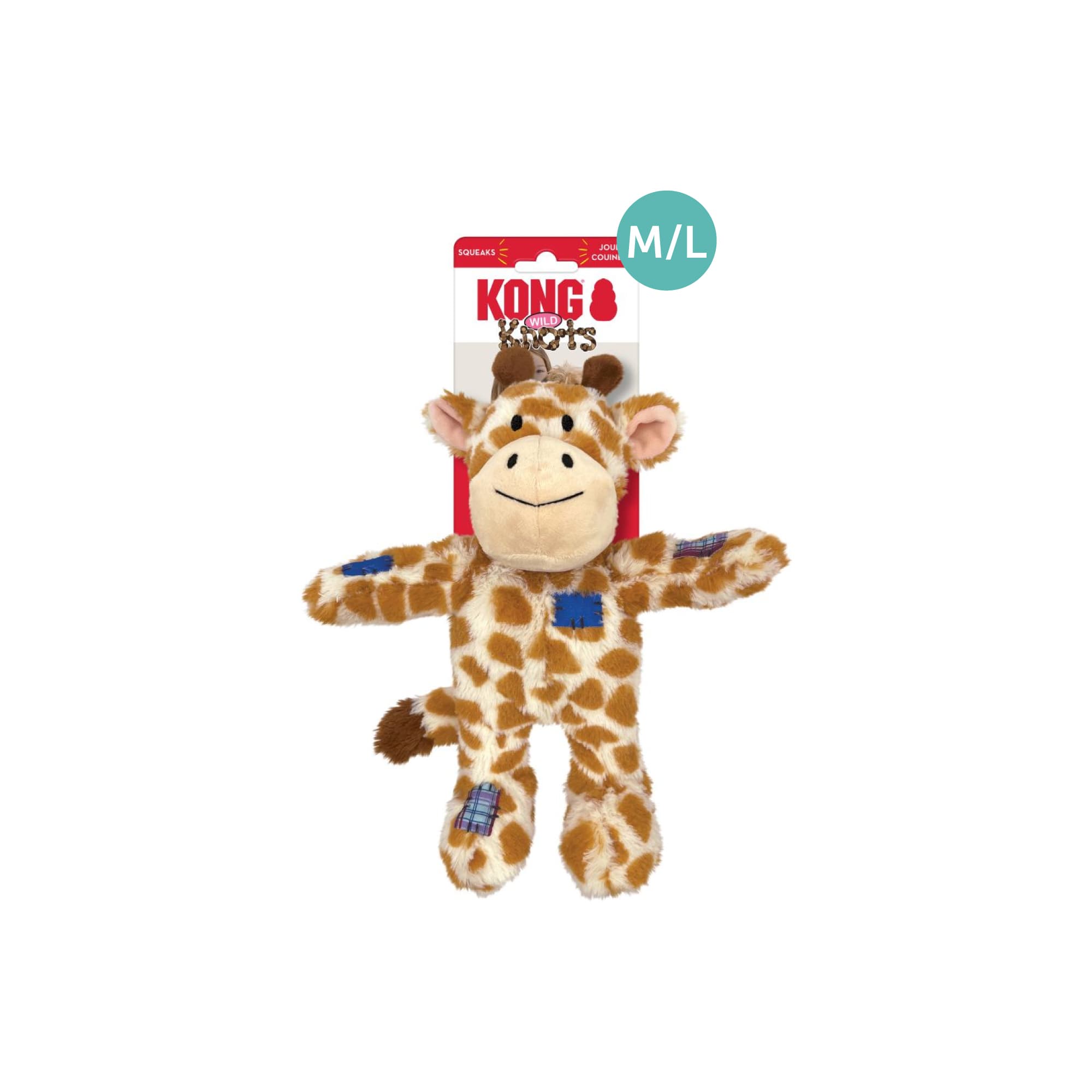 KONG Wild Knots Giraffe (Medium/Large), 1pcs