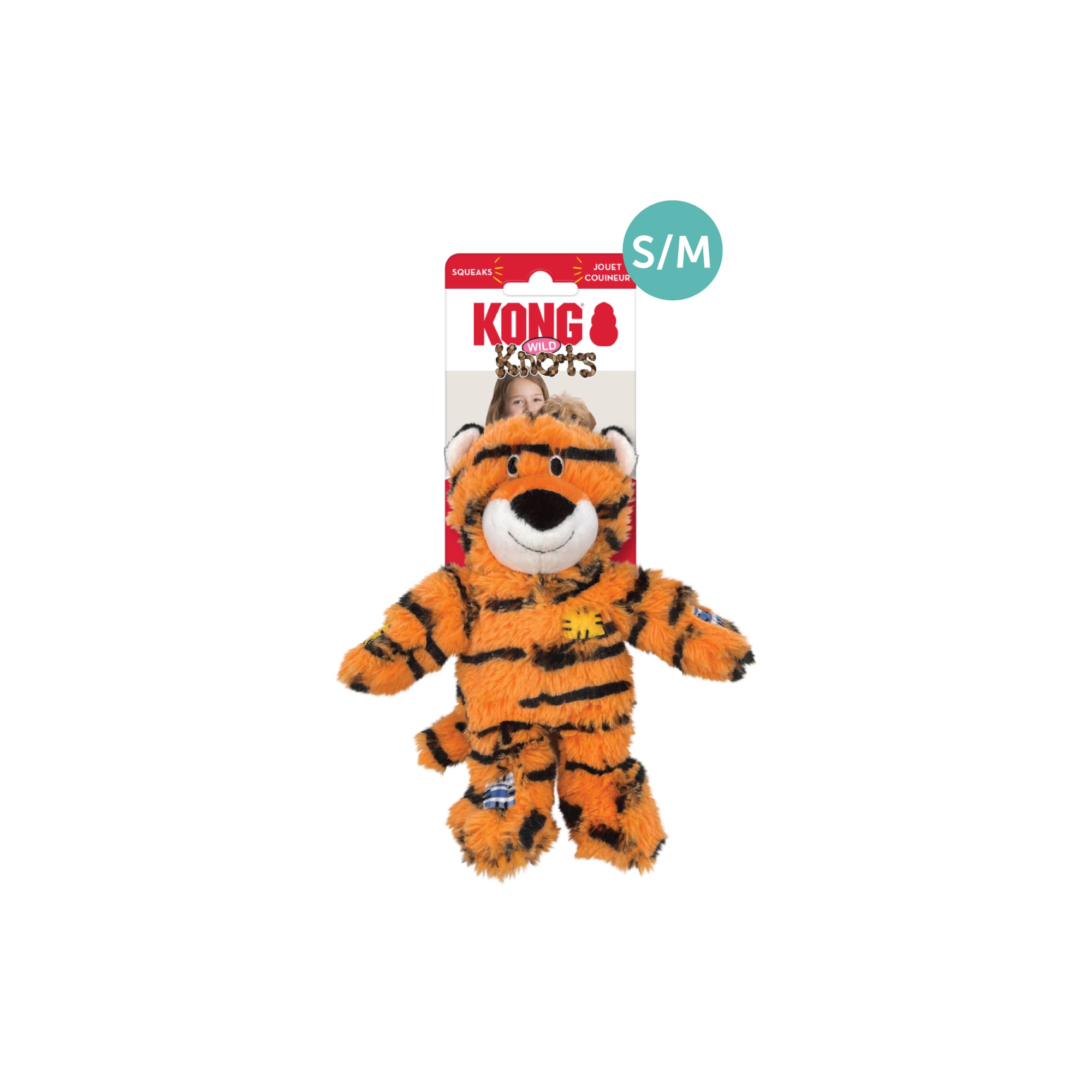 KONG Wild Knots Tiger (Small/Medium), 1pcs