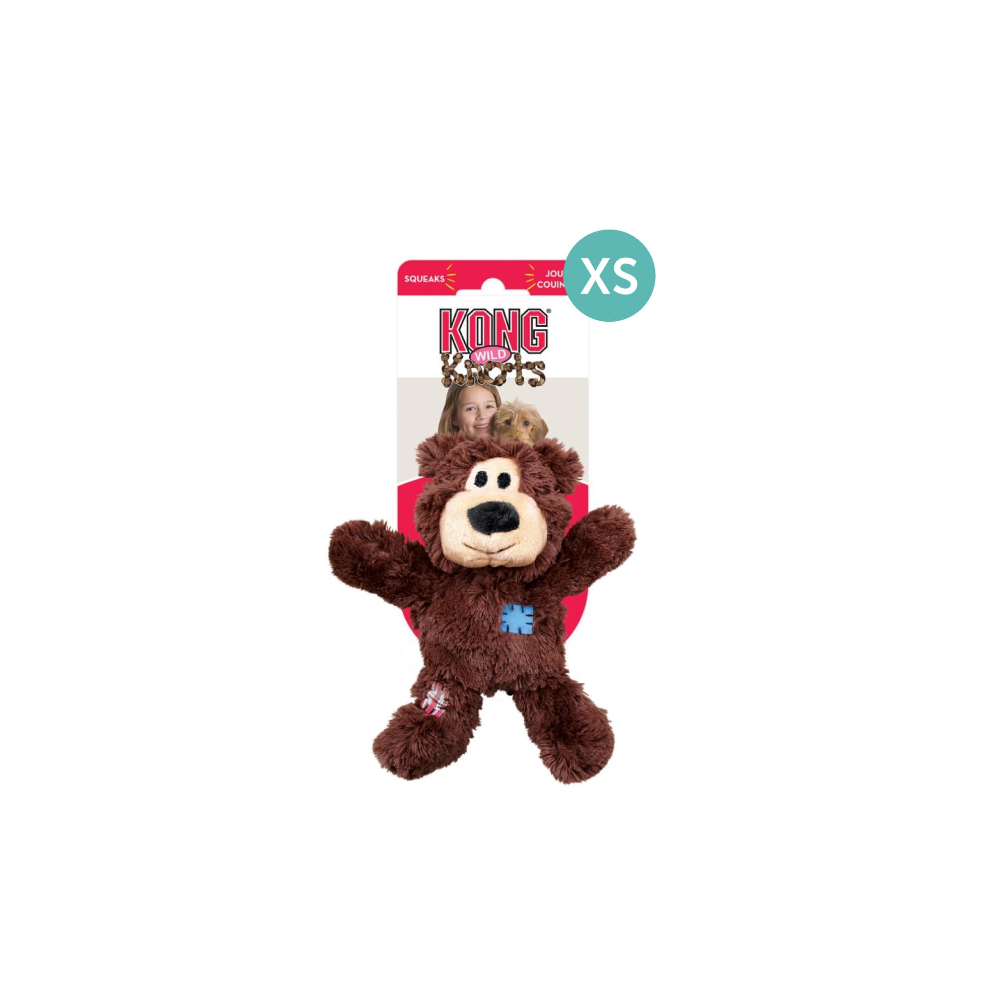 KONG Wild Knots Bear Assorted (XSmall), 1pcs