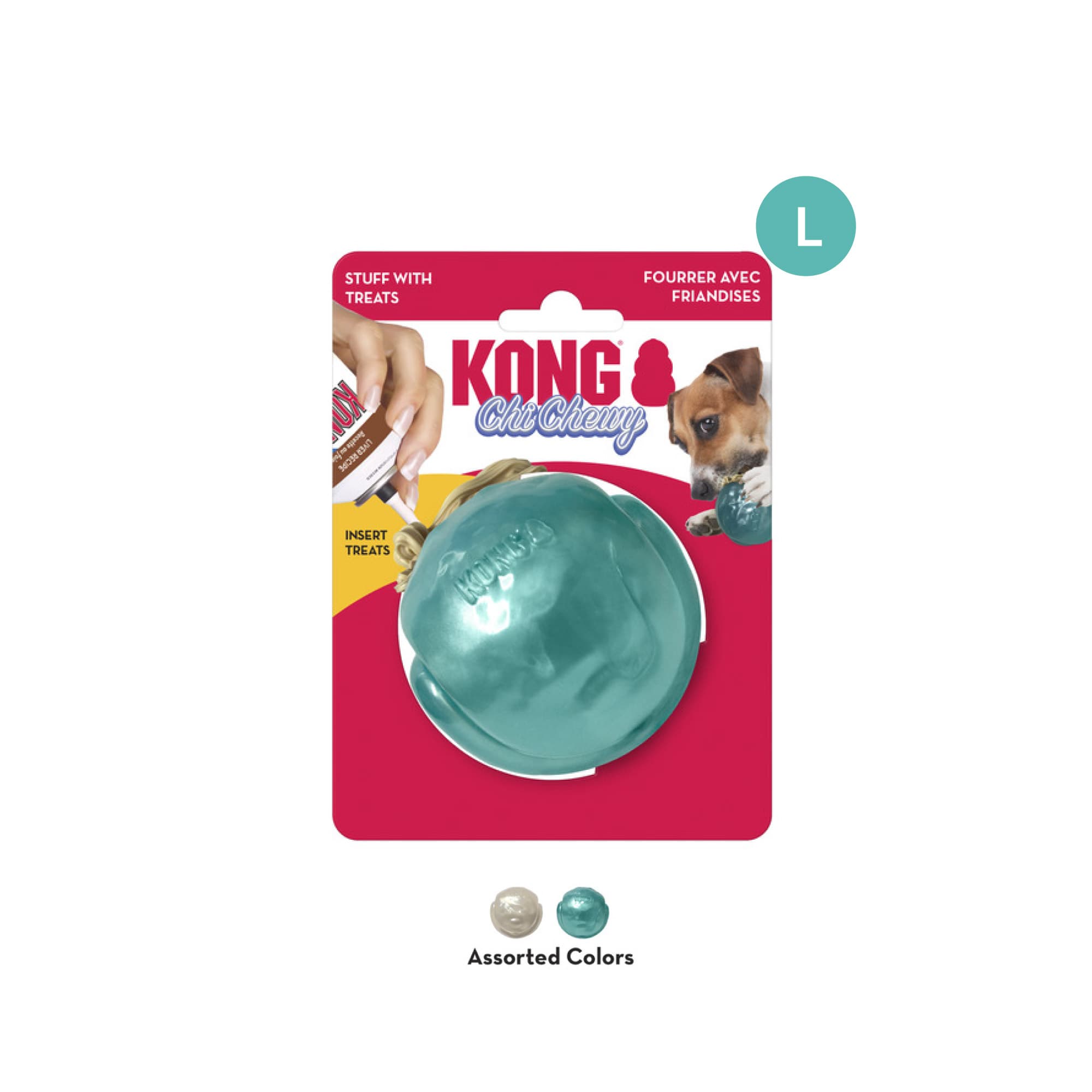 KONG ChiChewy Ball Assorted (Large), 1pcs