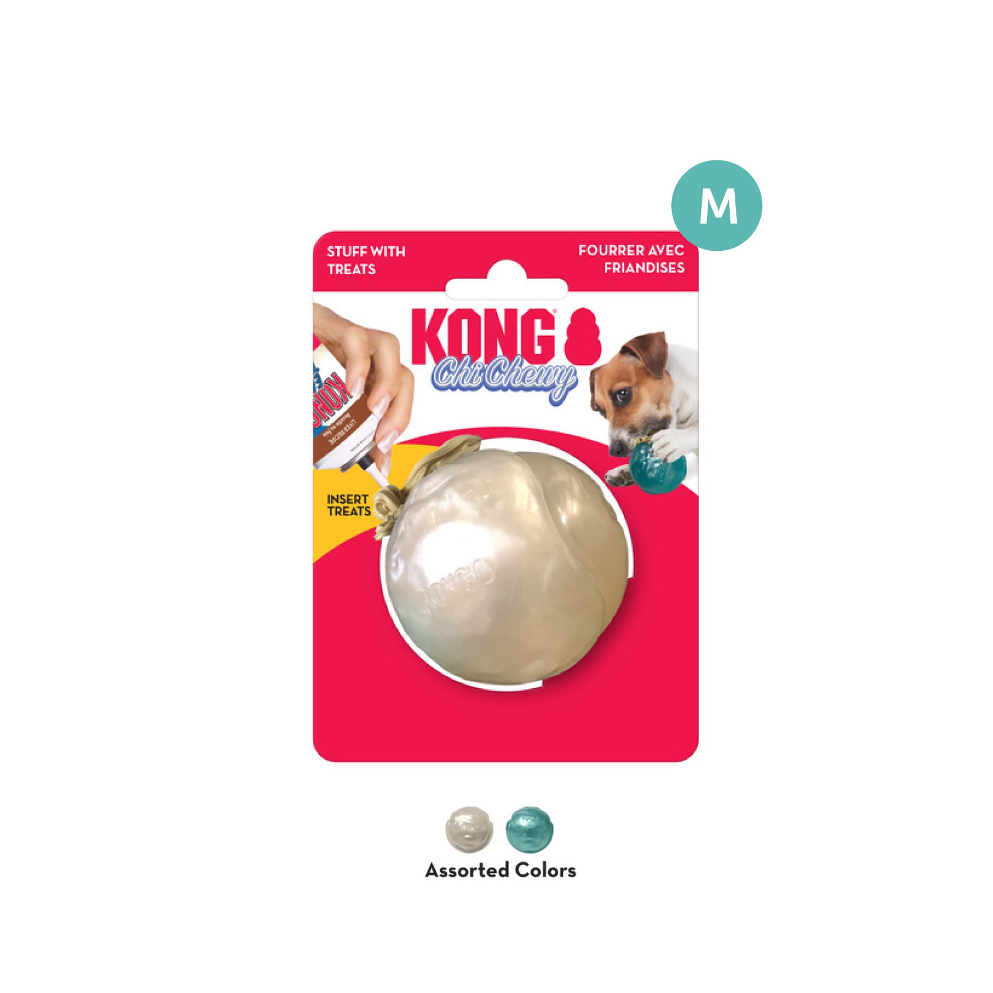 KONG ChiChewy Ball Assorted (Medium), 1pcs