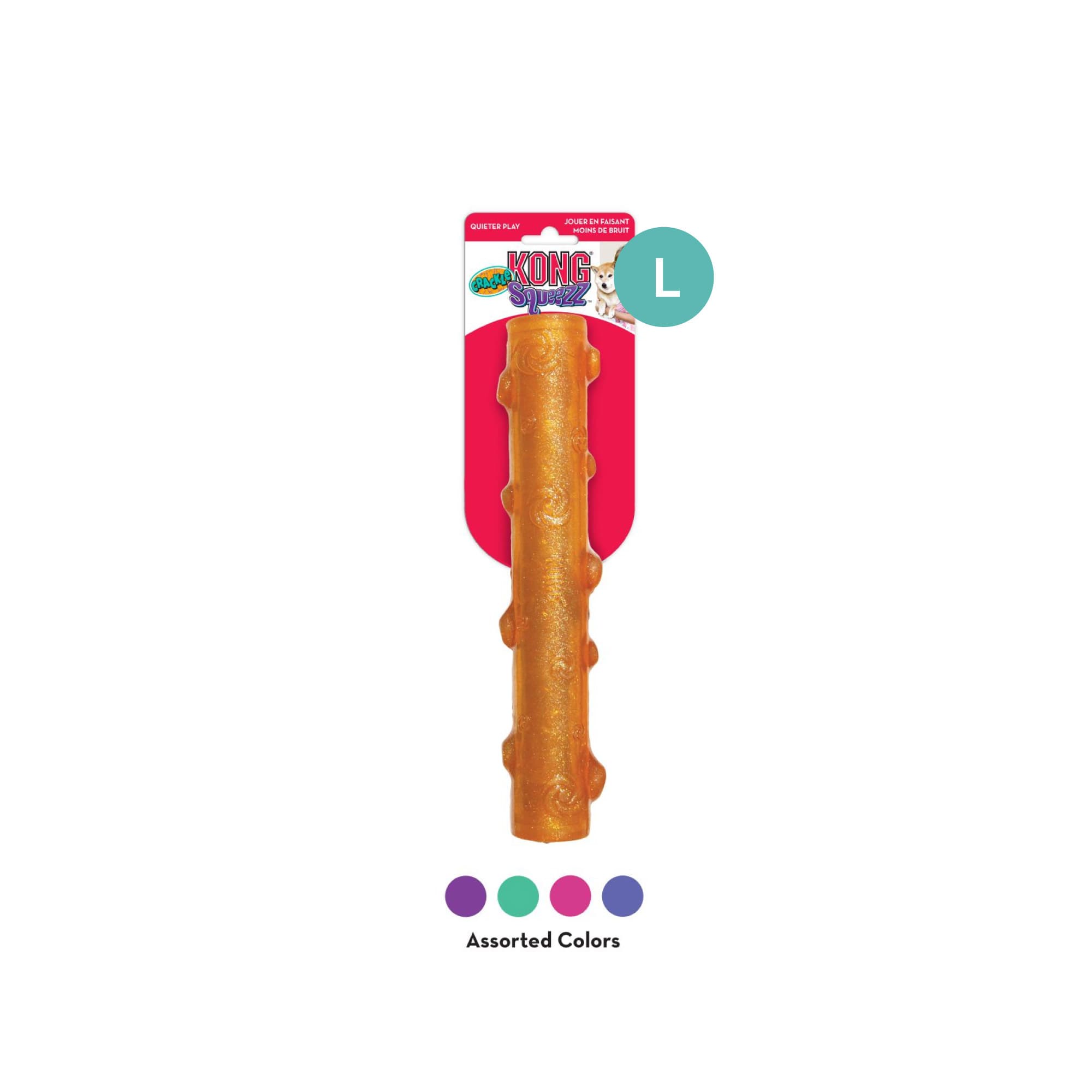 KONG Squeezz Crackle Stick Assorted (Large), 1pcs