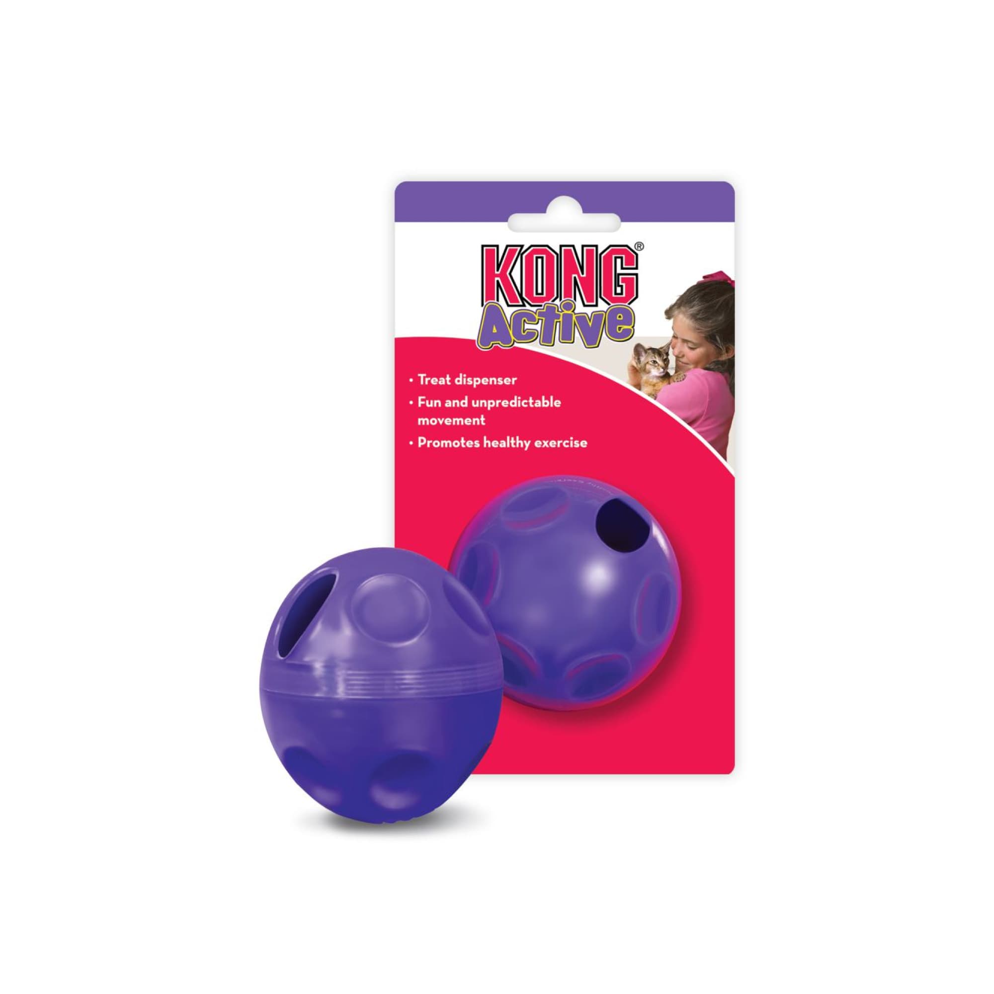 KONG Cat Active Cat Treat Dispensing Ball (One Size), 1pcs