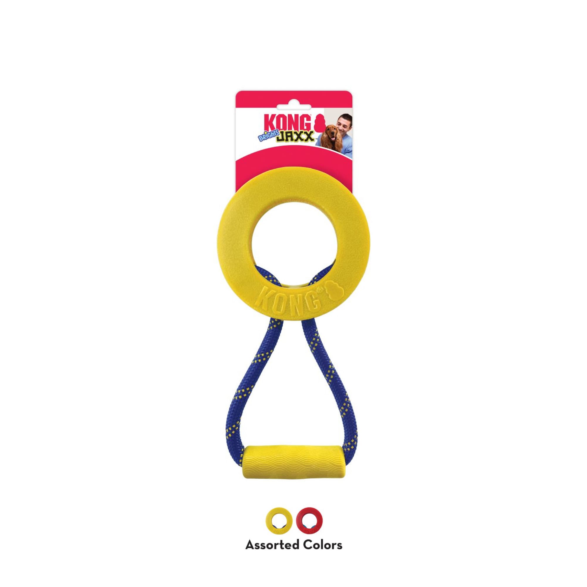 KONG Jaxx Brights Tug w/Ring Assorted (Large), 1pcs