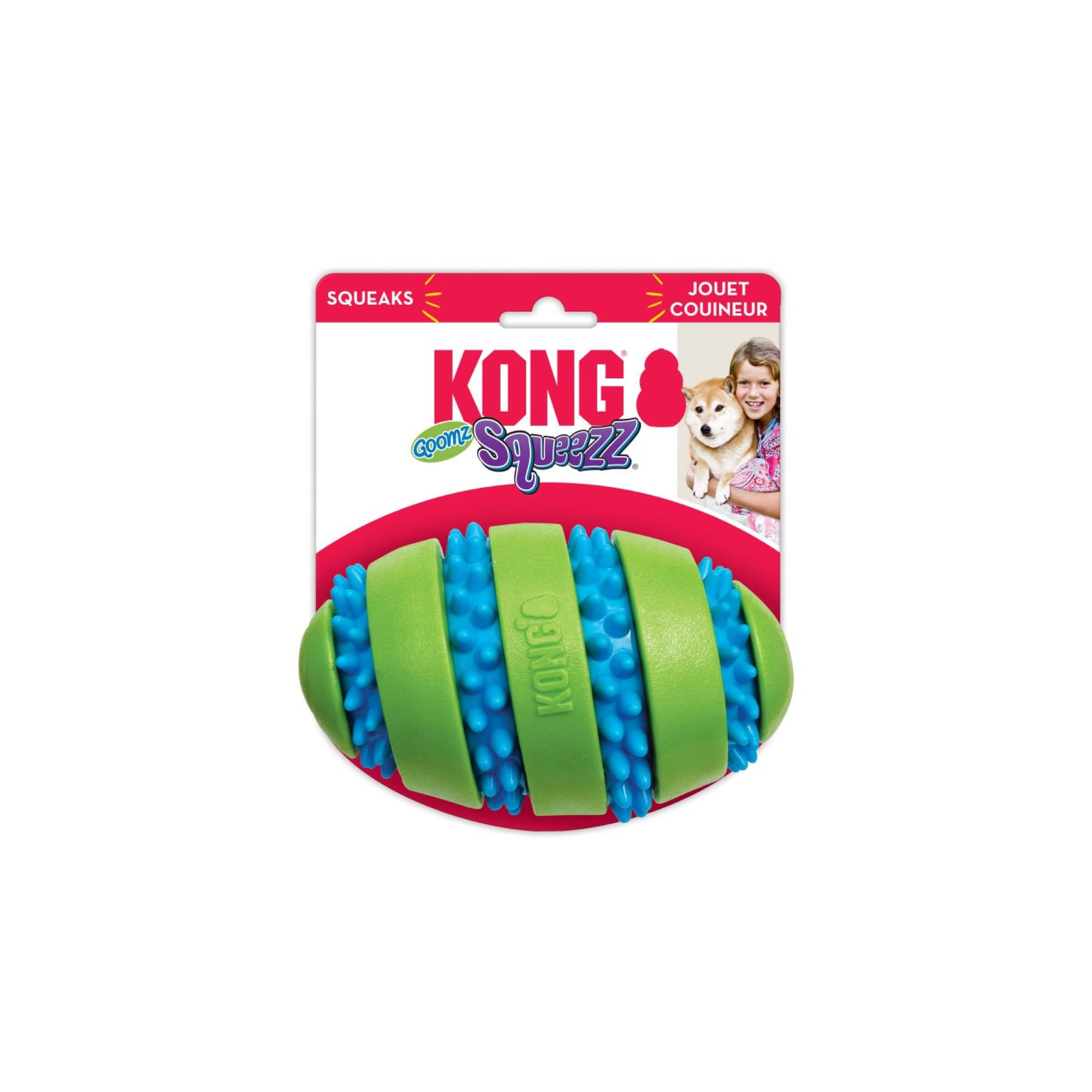 KONG Squeezz Goomz Football (Large), 1pcs