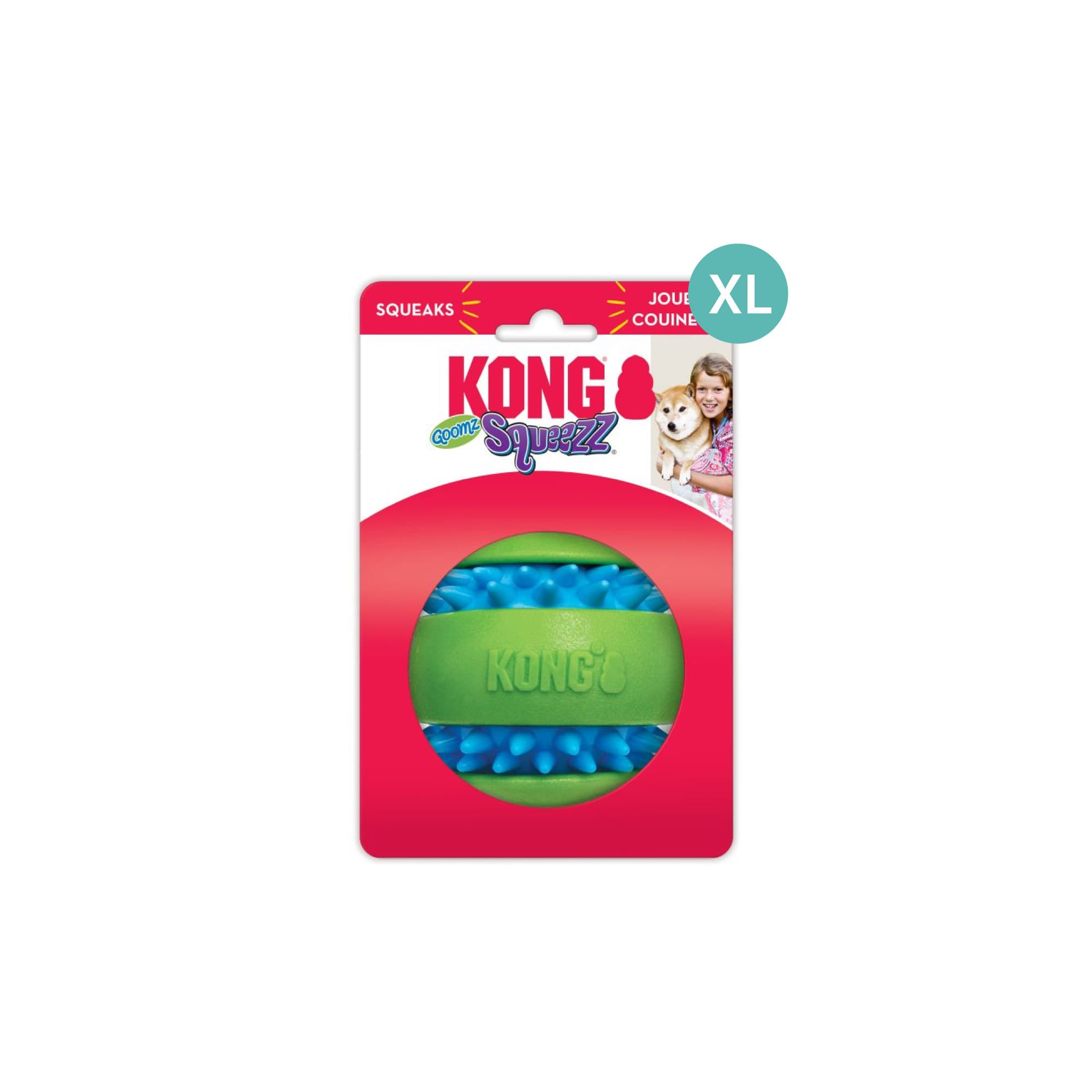 KONG Squeezz Goomz Ball (XLarge), 1pcs