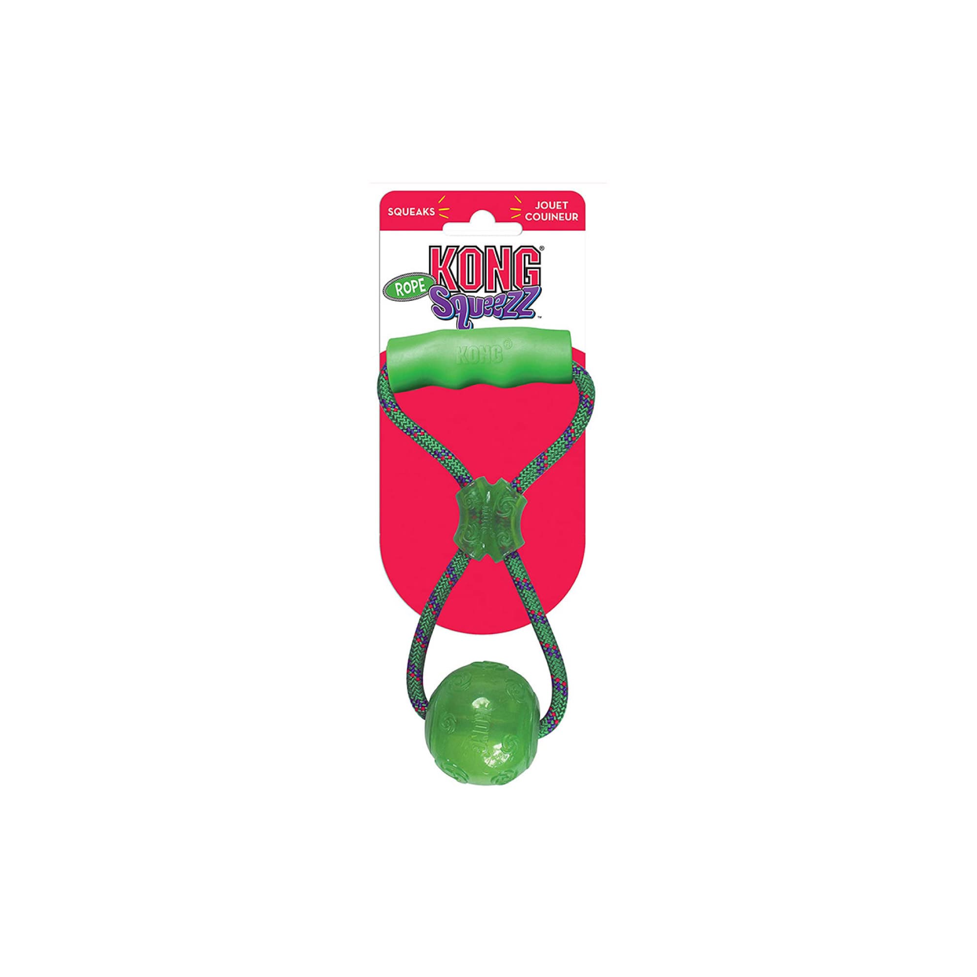 KONG Squeezz Ball w/Handle Assorted (Large), 1pcs