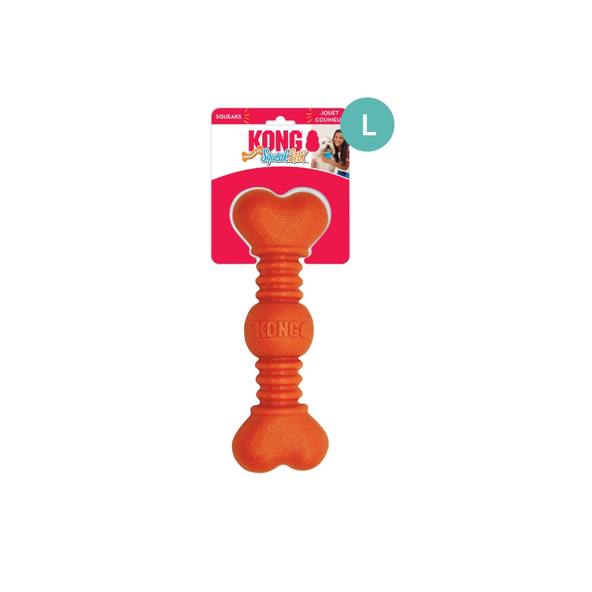 KONG SqueakStix Wigglerz (Large), 1pcs