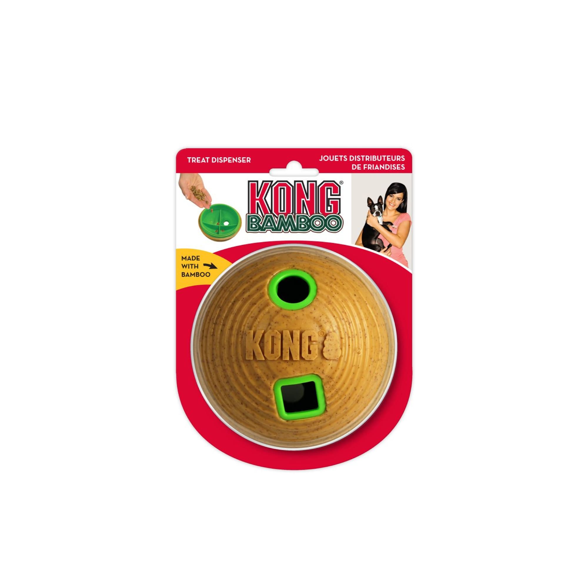 KONG Bamboo Feeder Ball (Medium), 1pcs